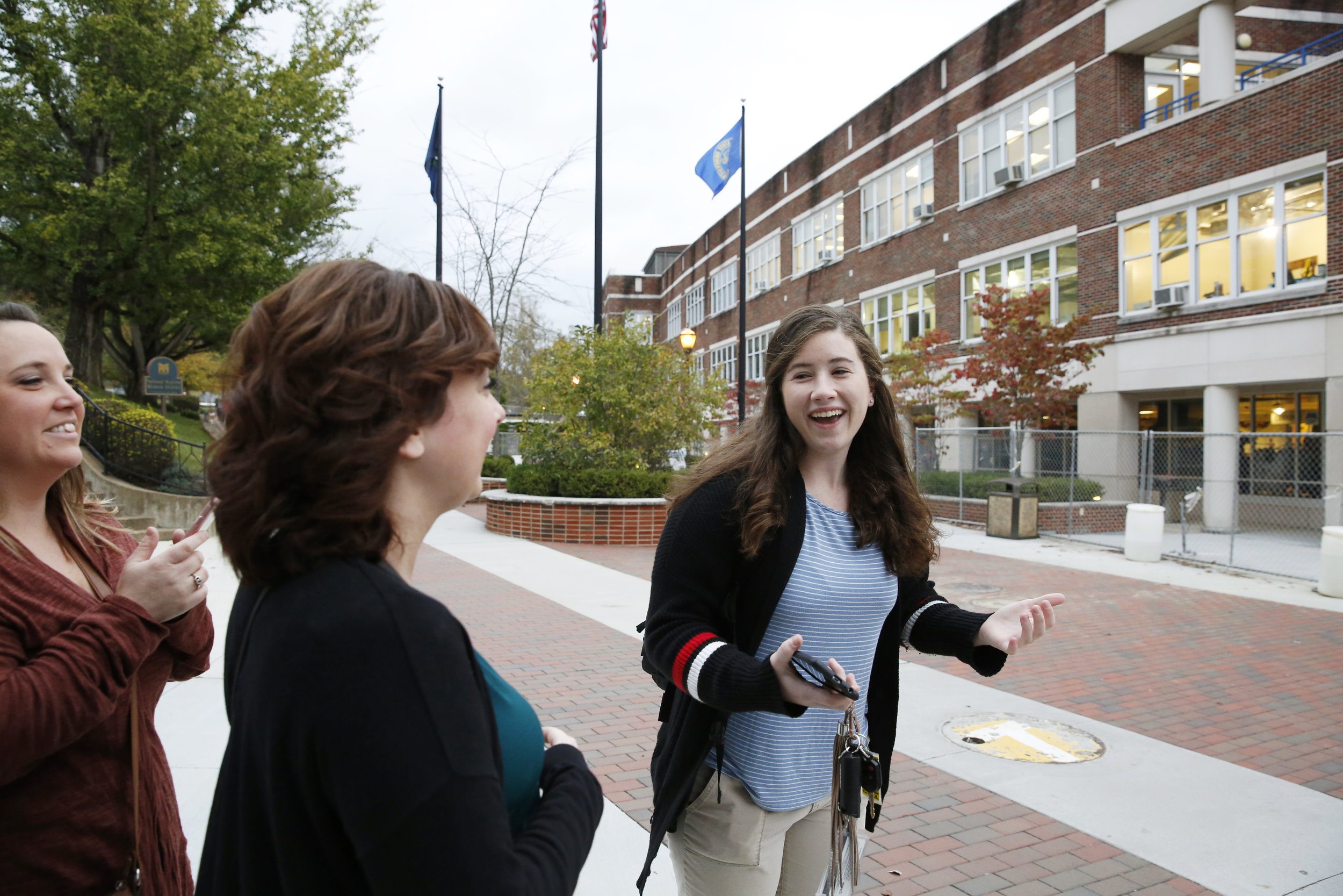  She gives directions to people who are lost on the Morehead University campus.&nbsp; 