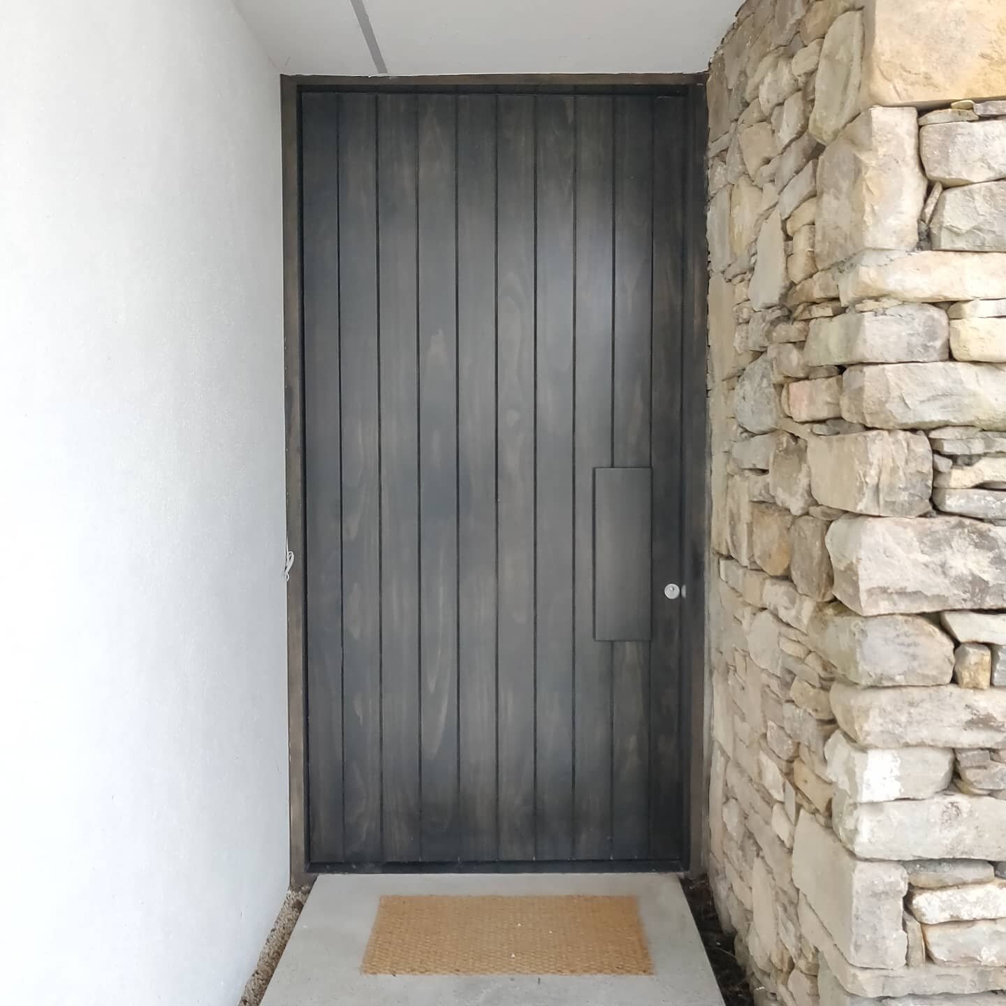 Amazing Accoya pivot door we fitted last year in a beautiful East Clare newbuild