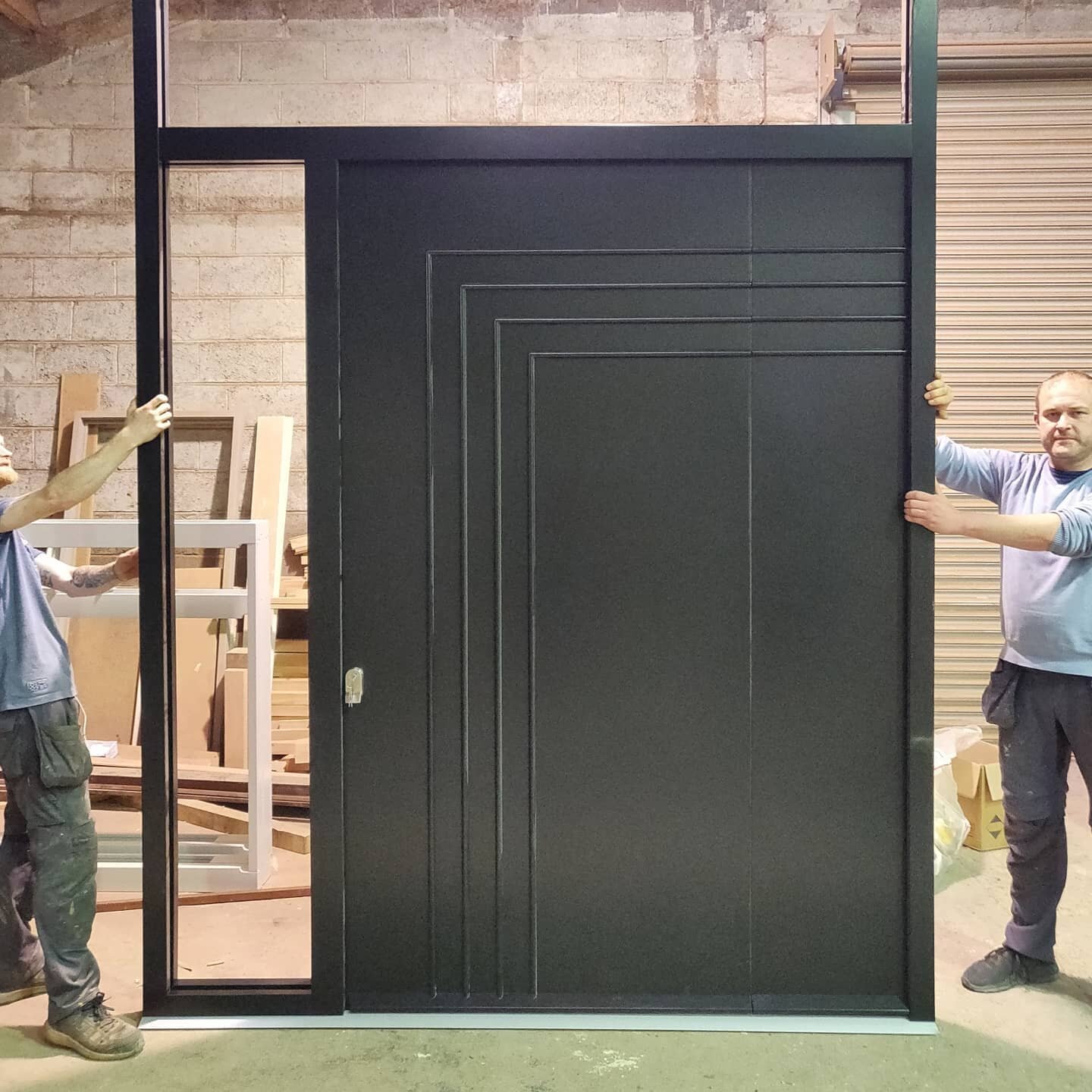 A truly unique door ready for delivery to our customer. A real statement piece. Well done lads!