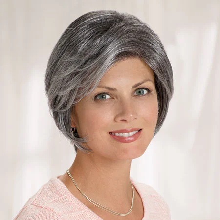 From a hospital catalog of products for cancer survivors, this advertised wig shows exactly who everyone believes is the "target market." 