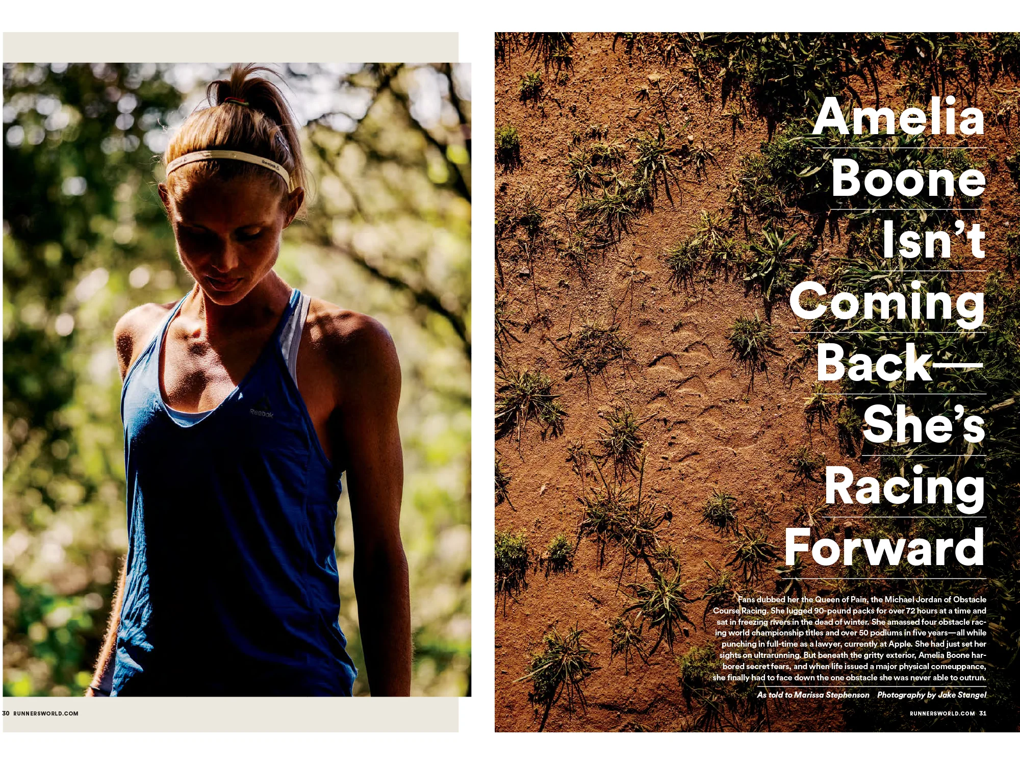 Runner’s World July 2018 | Cover Story | Photograph by Jake Stangel