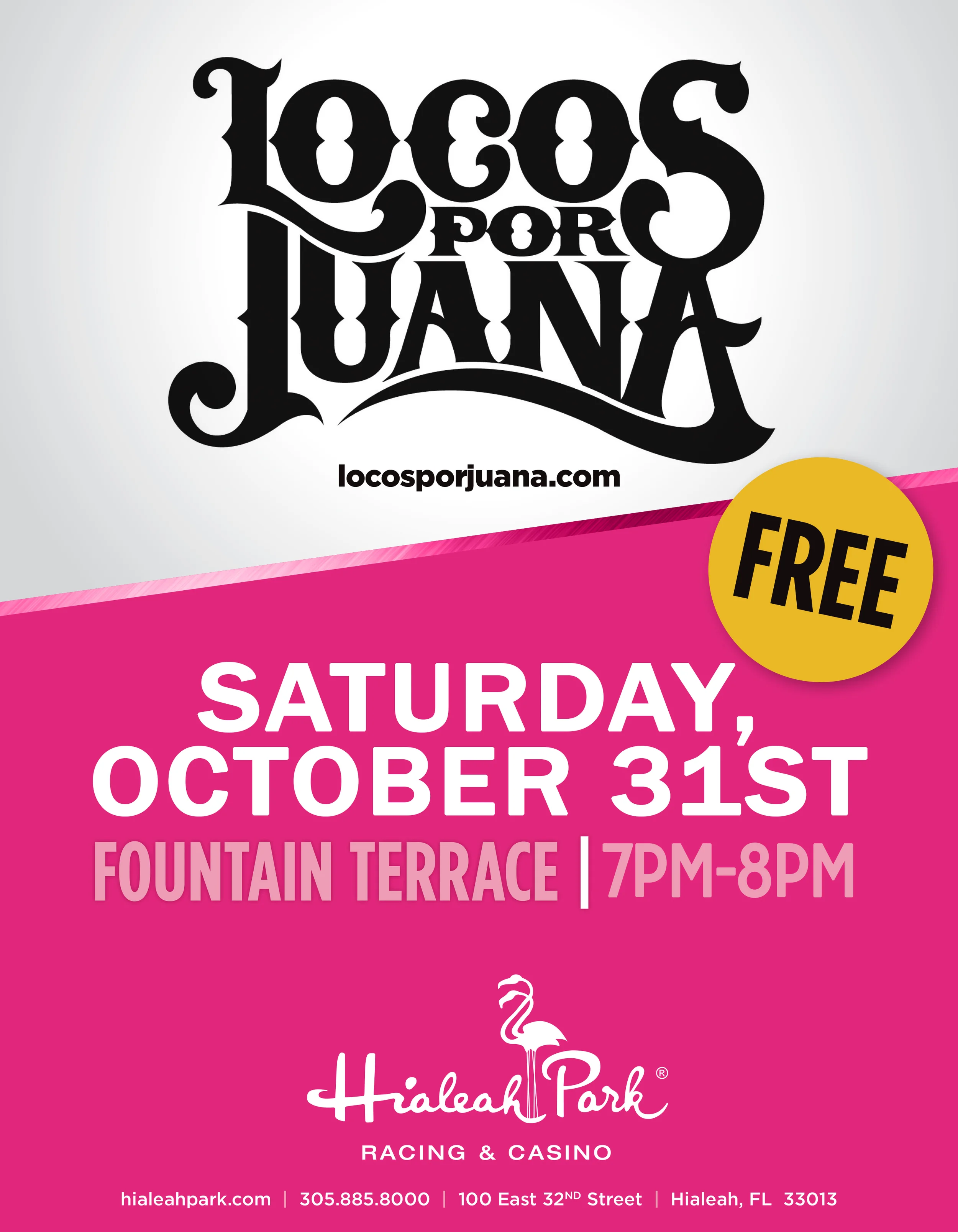 Locos Por Juana @ Hialeah Racetrack 