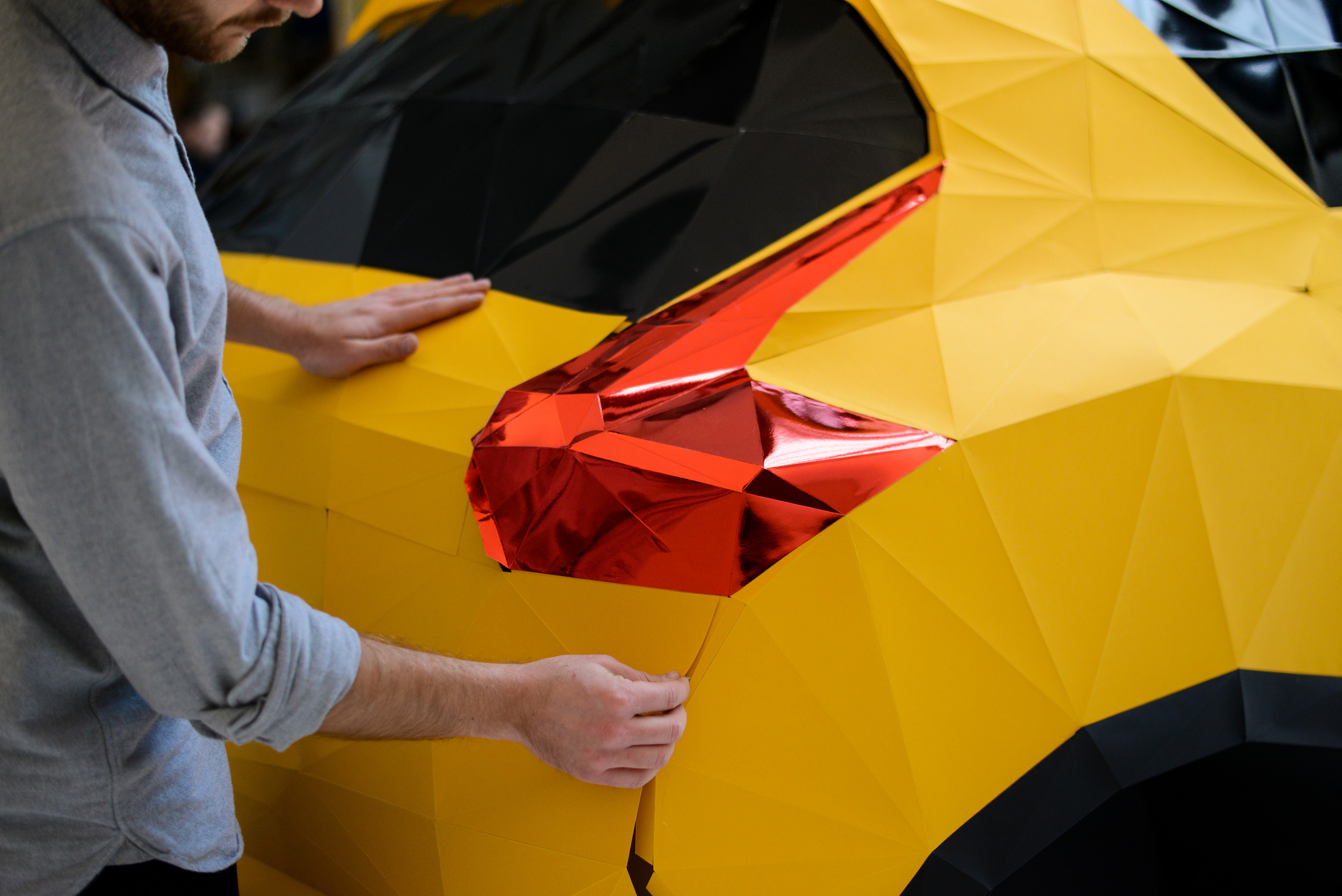 Full-scale Origami Nissan Juke