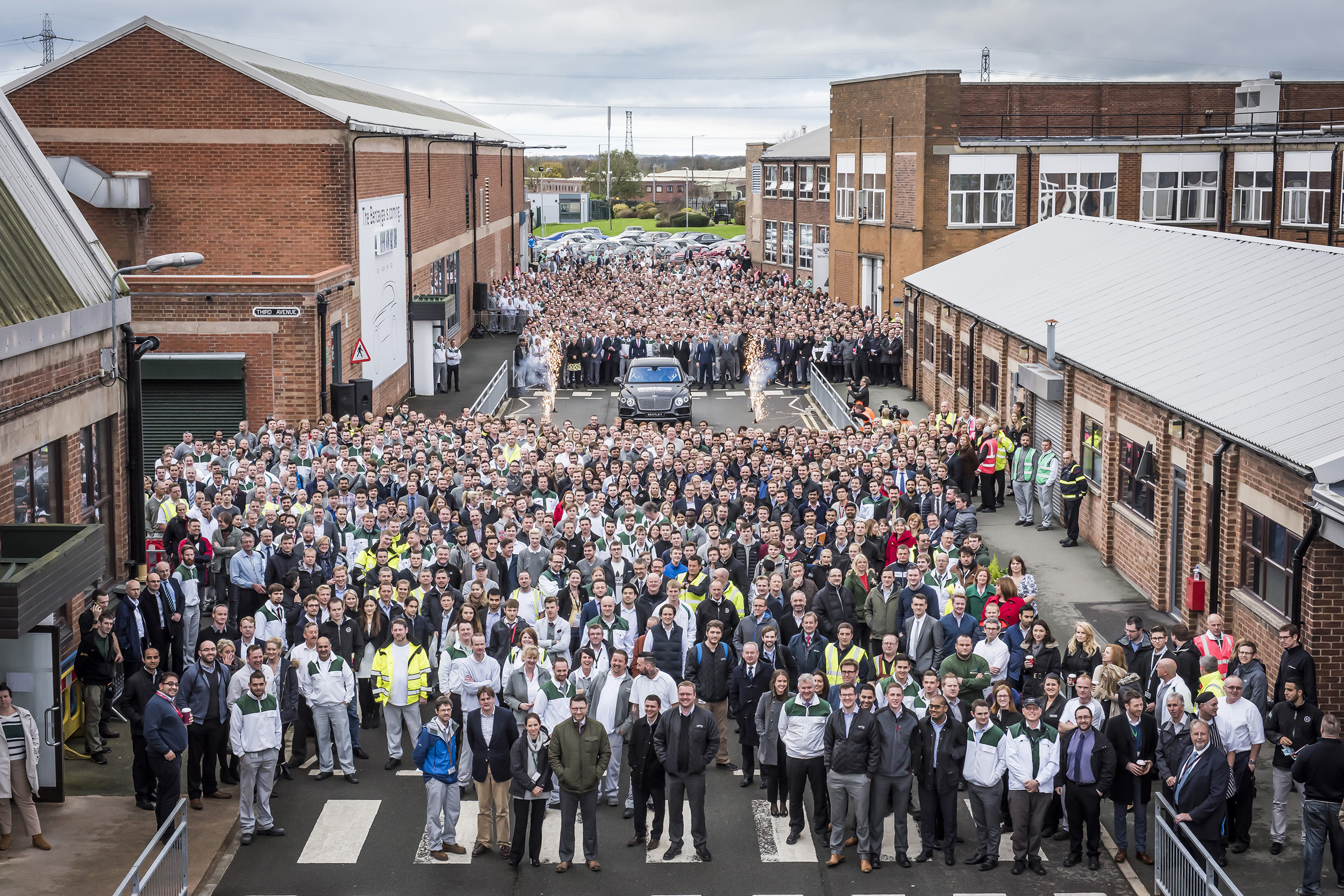 First Bentley Bentayga rolls off production line