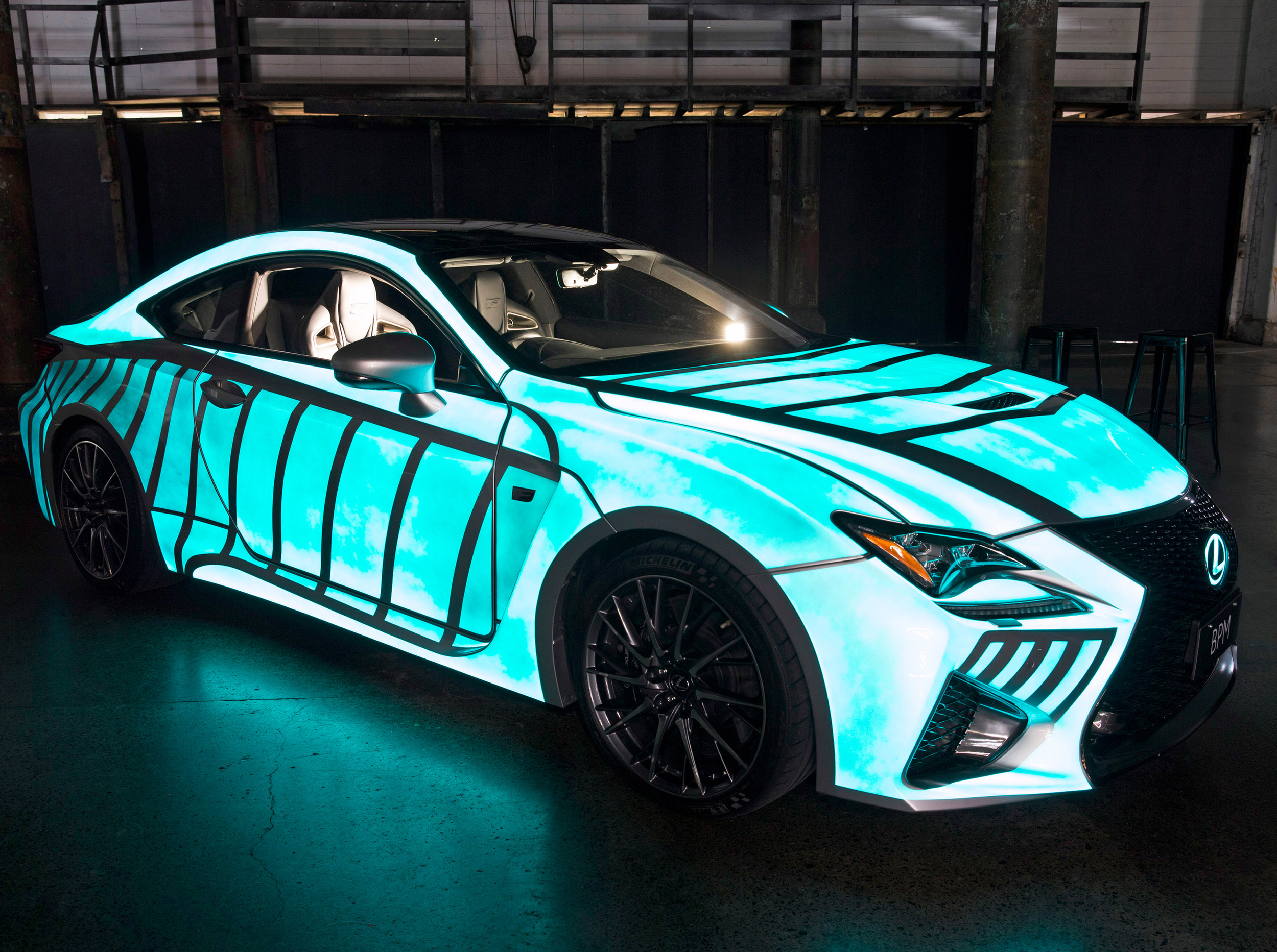 One-off Lexus RC F reacts to heartbeat