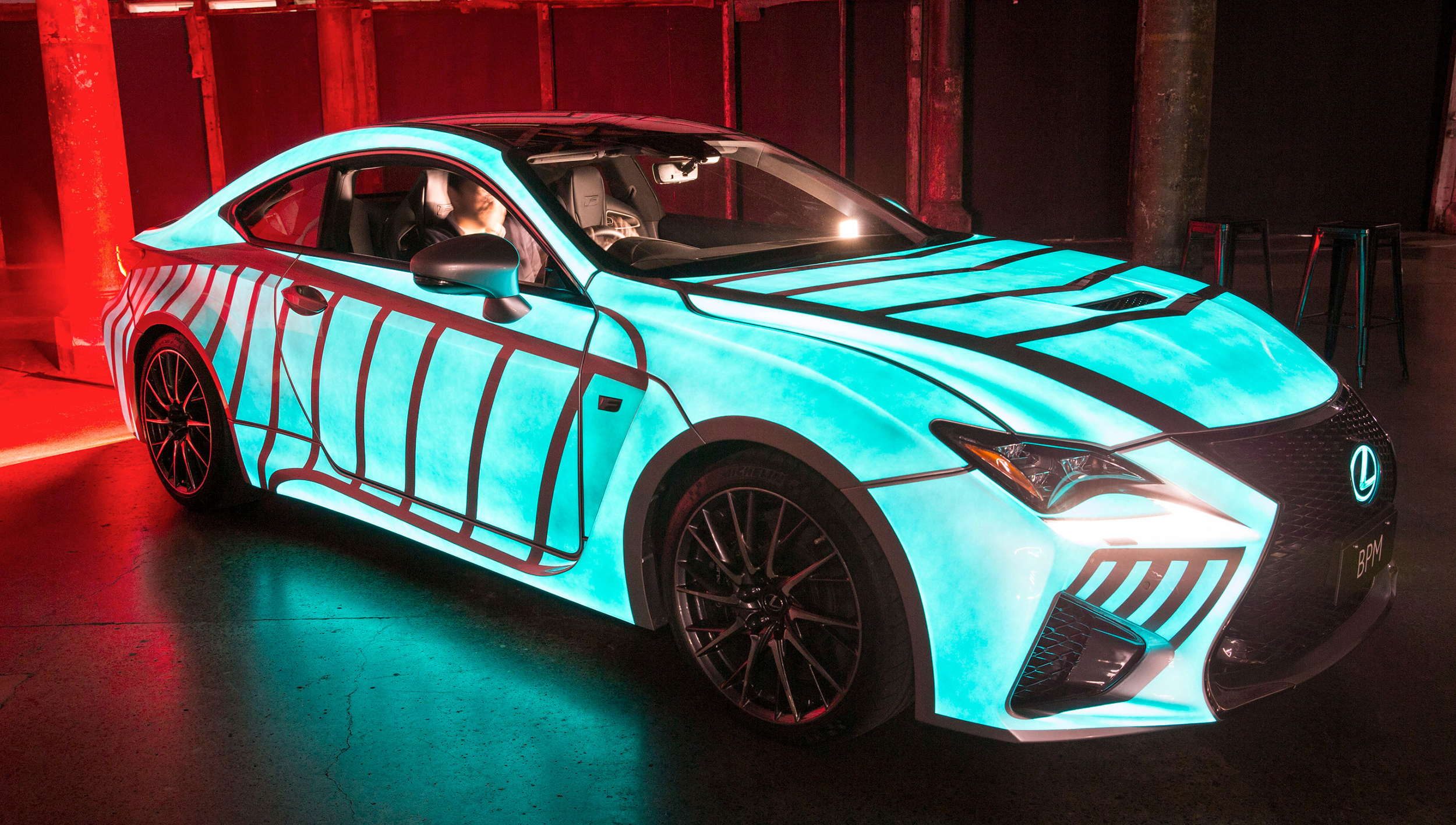 One-off Lexus RC F reacts to heartbeat