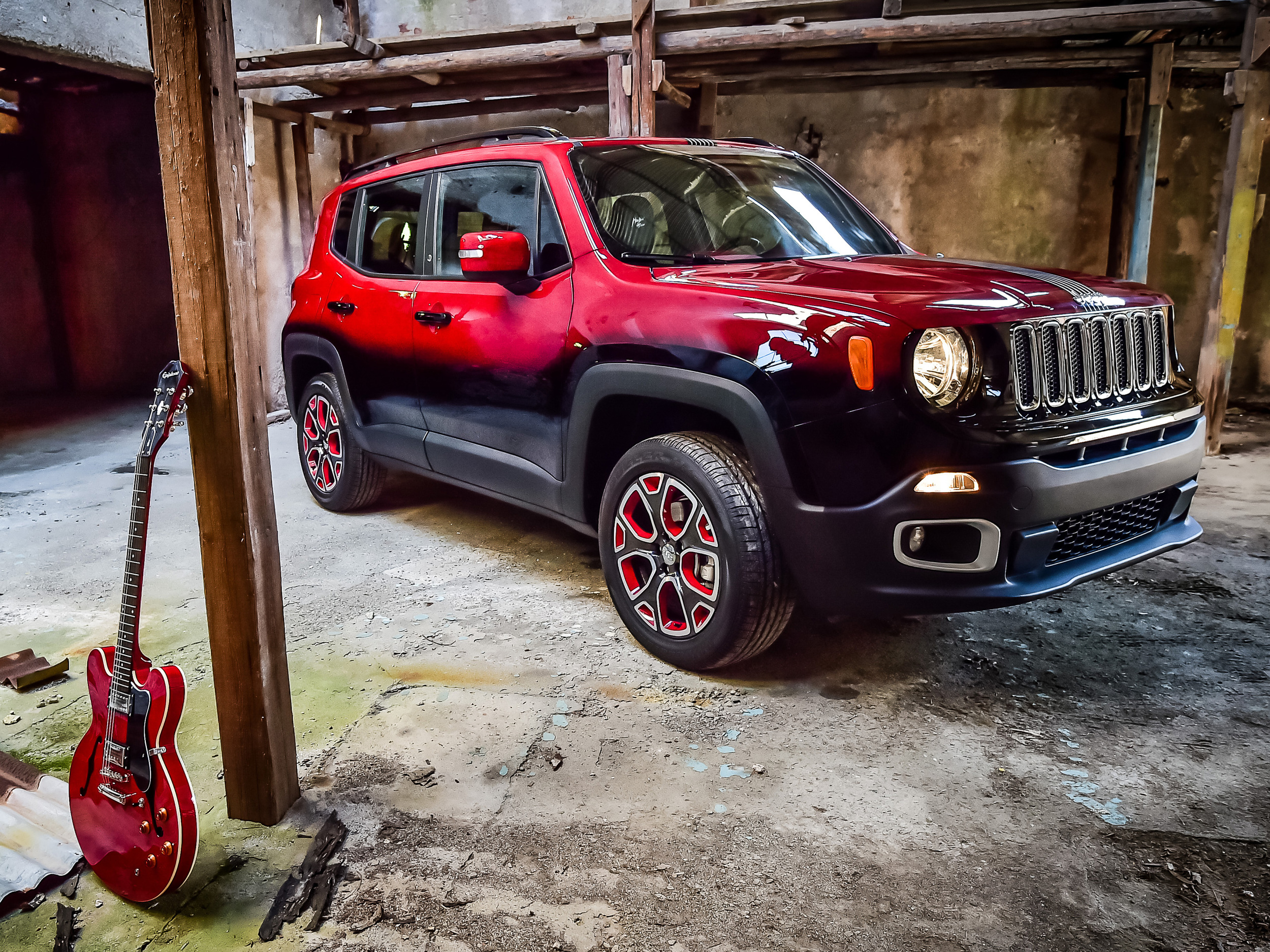 Jeep Renegade showcars in Montreux