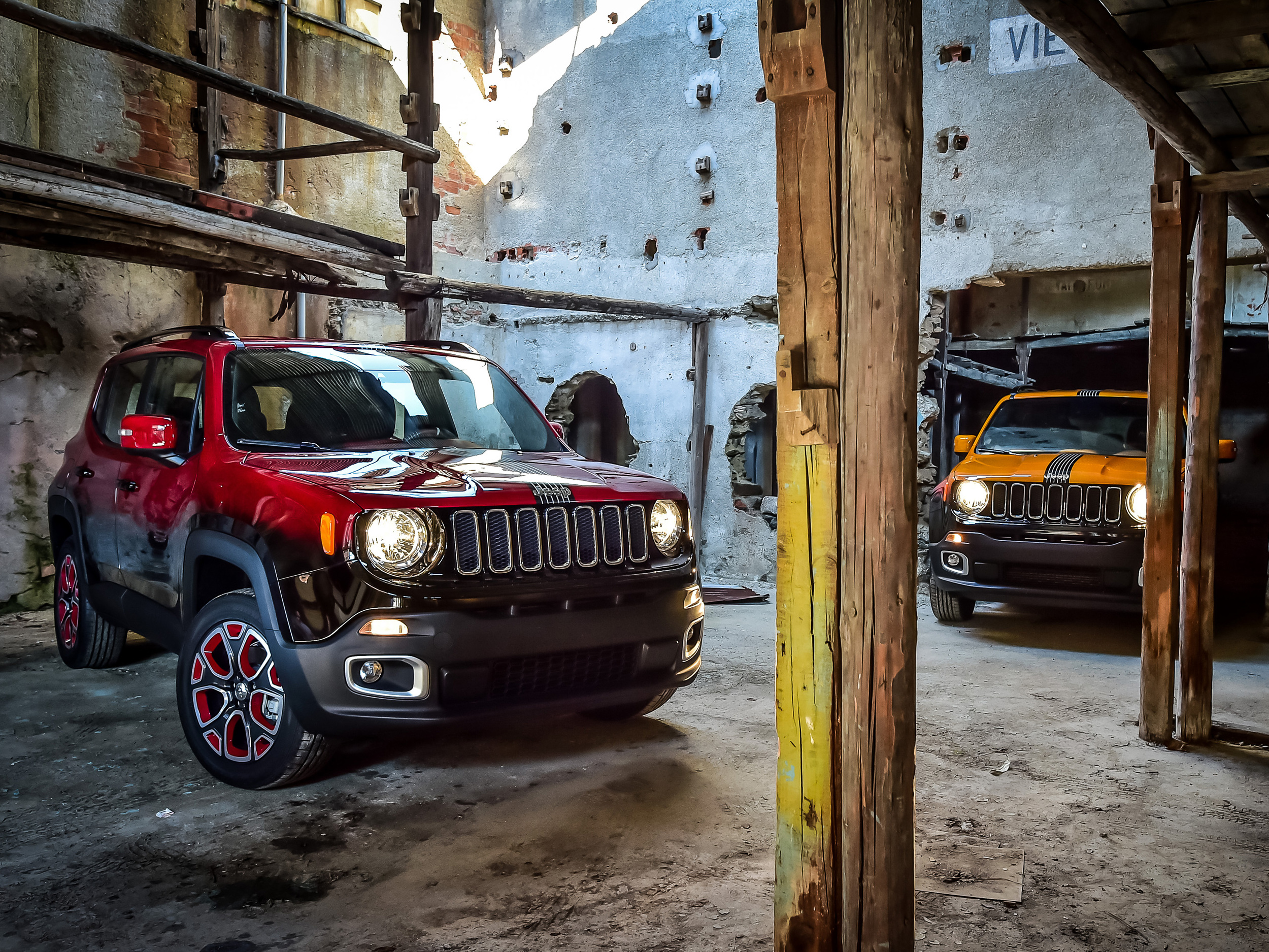 Jeep Renegade showcars in Montreux