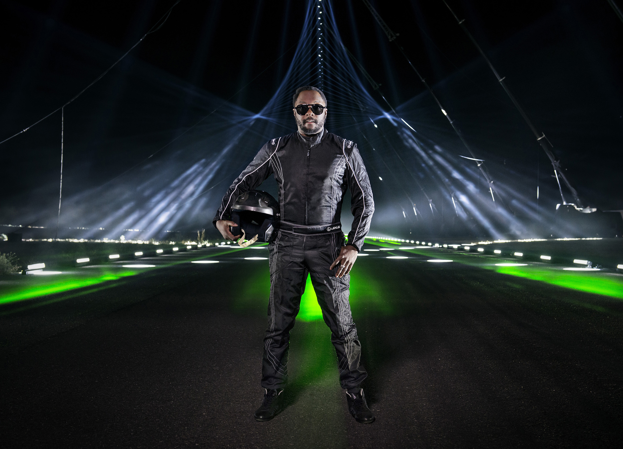 will.i.am and Lexus create Laser and sound spectacular