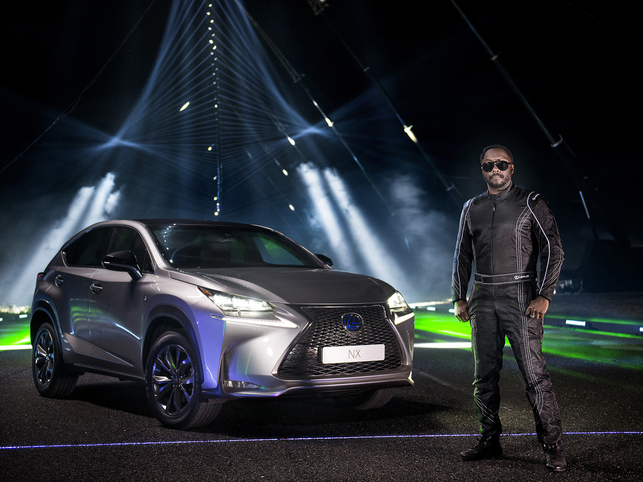 will.i.am and Lexus create Laser and sound spectacular