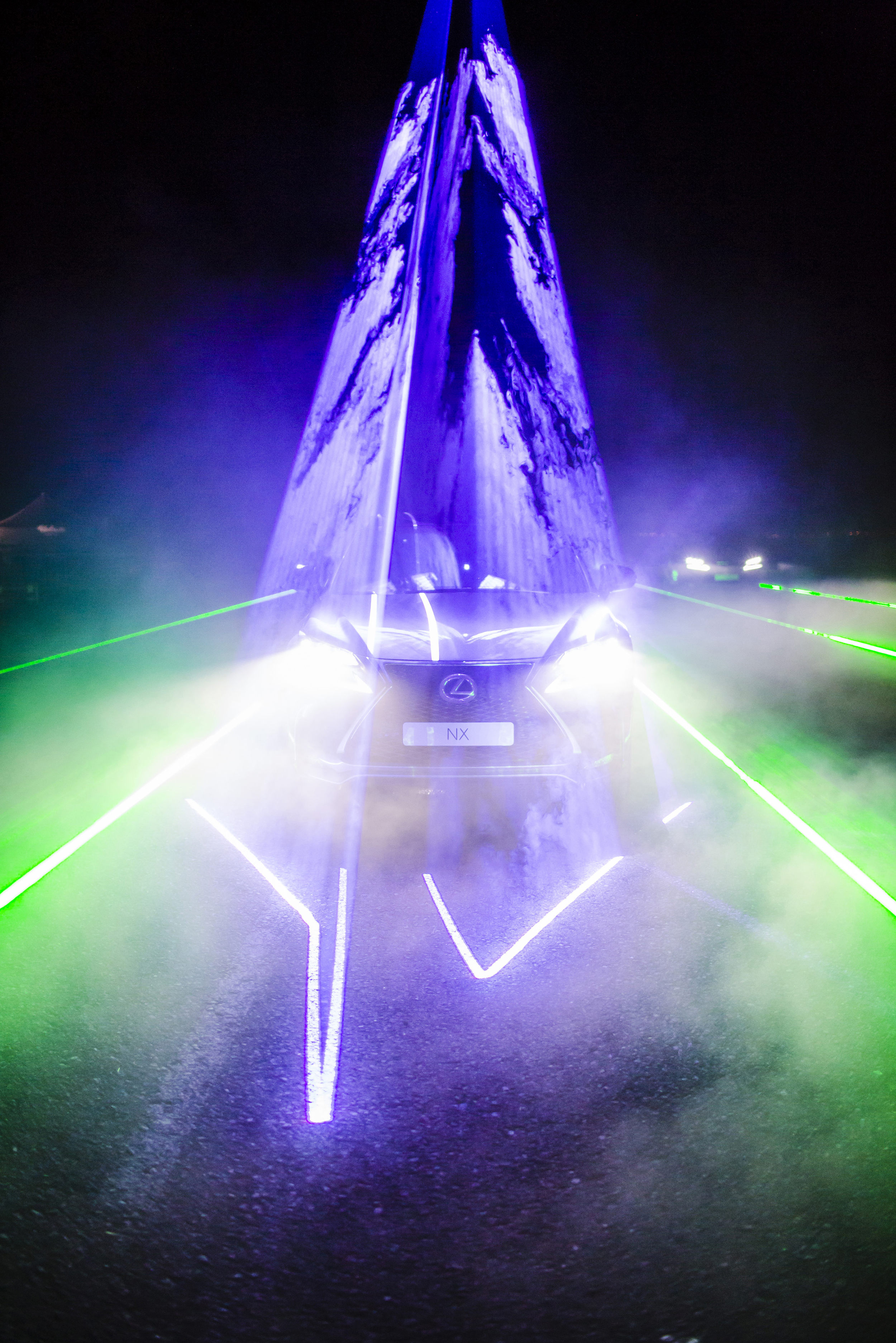 will.i.am and Lexus create Laser and sound spectacular