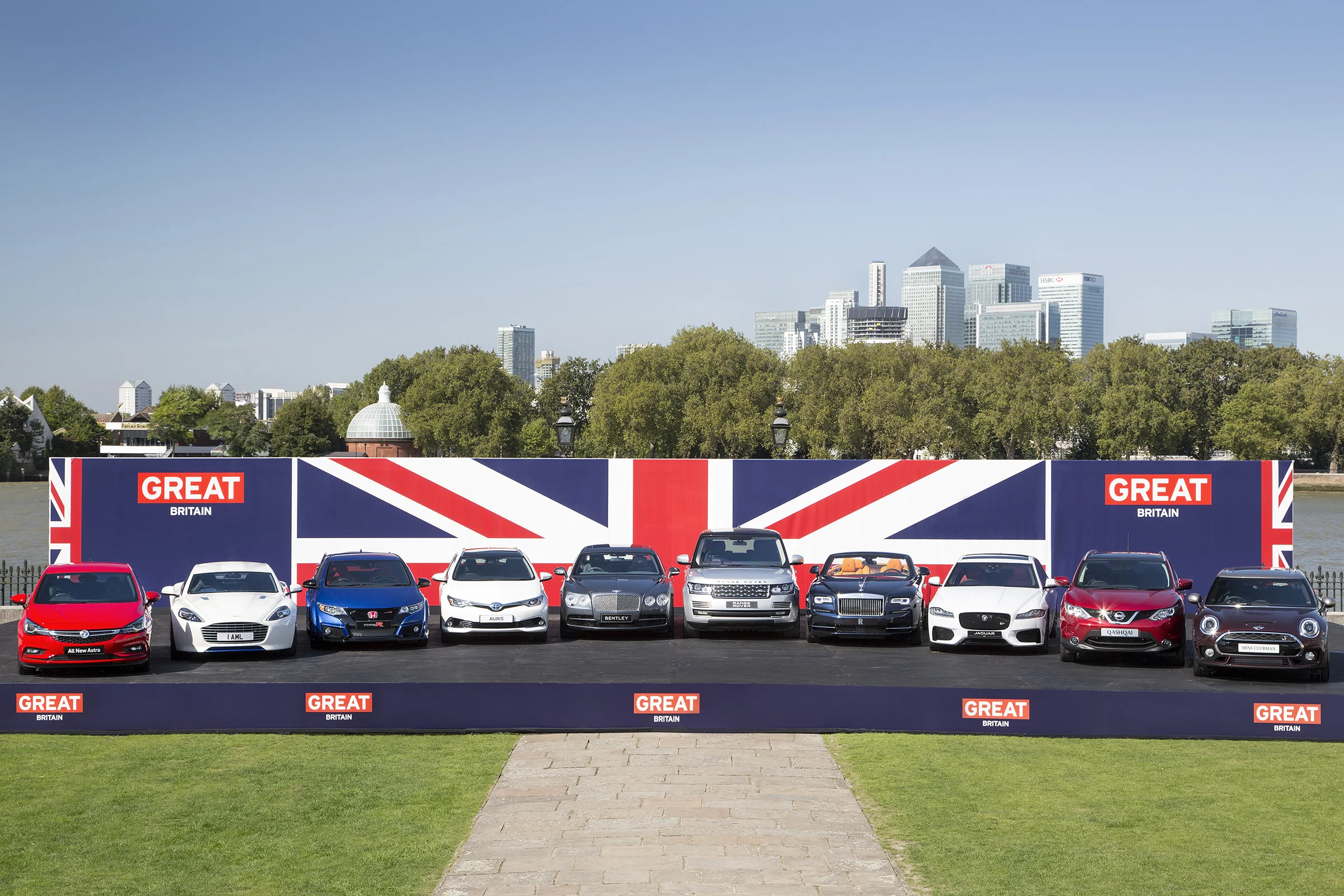 VIDEO: British-built cars line-up for Frankfurt send-off