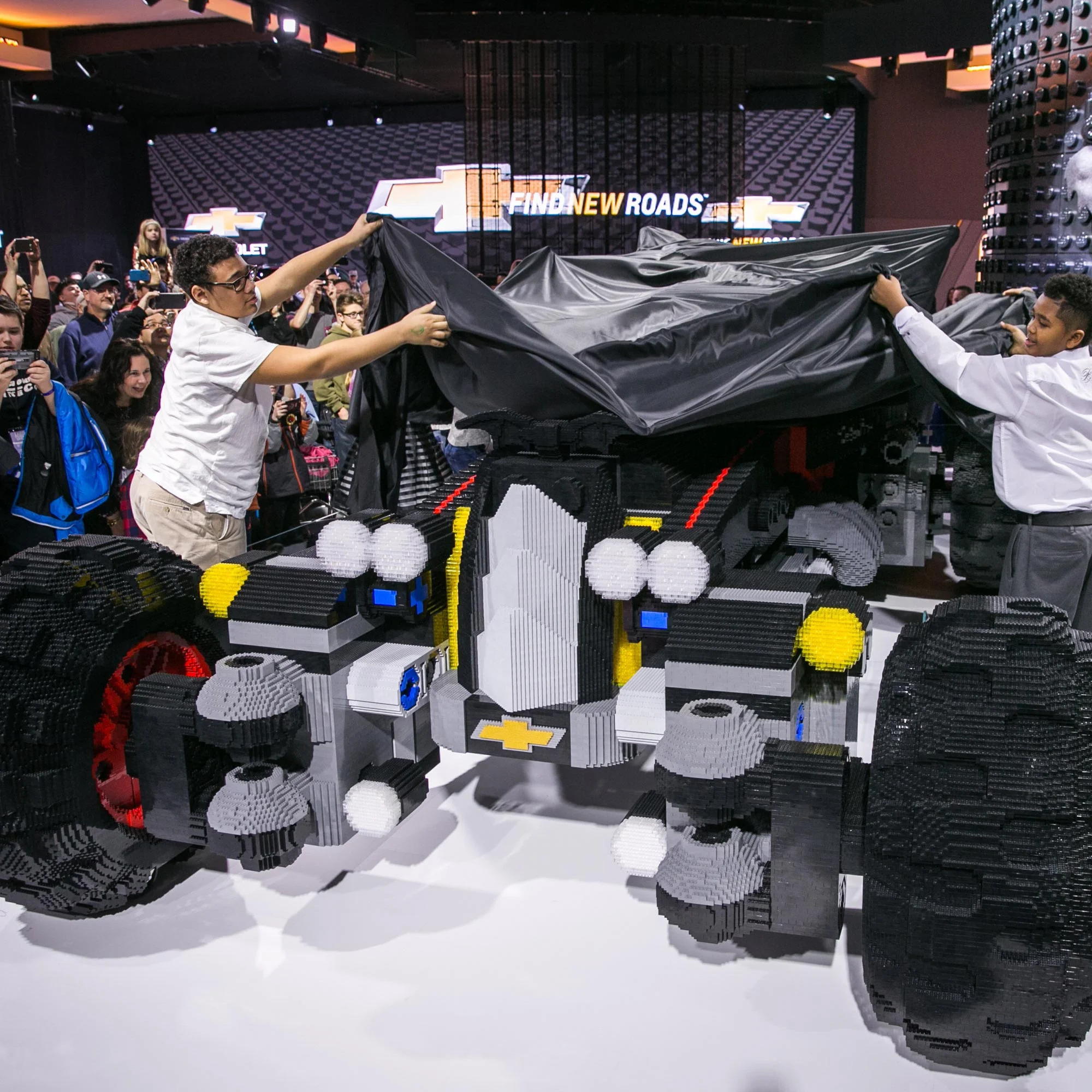 VIDEO: Chevrolet builds life-size LEGO Batmobile 