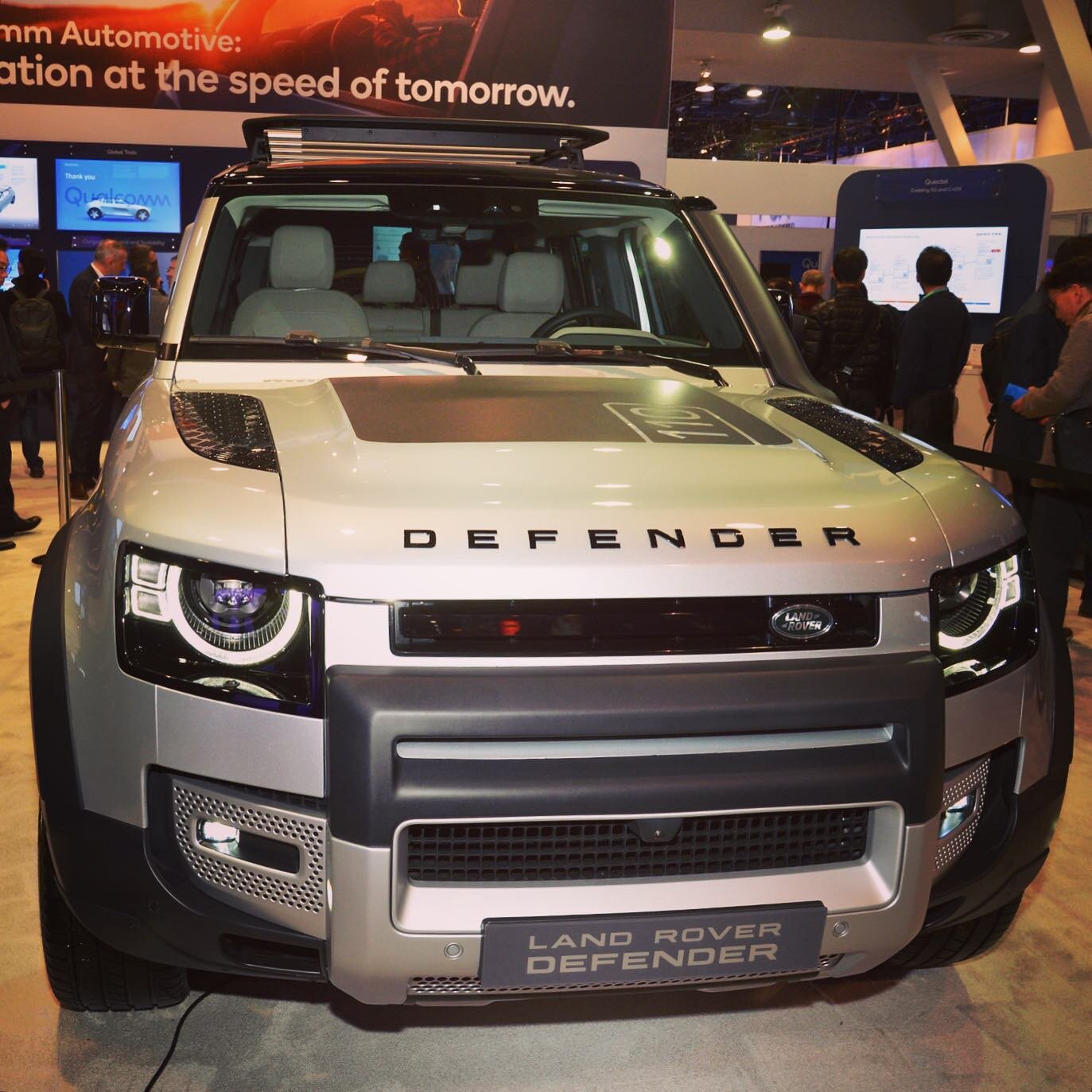 New Land Rover Defender made an appearance at CES 2020. #landrover #landroverdefender #ces2020