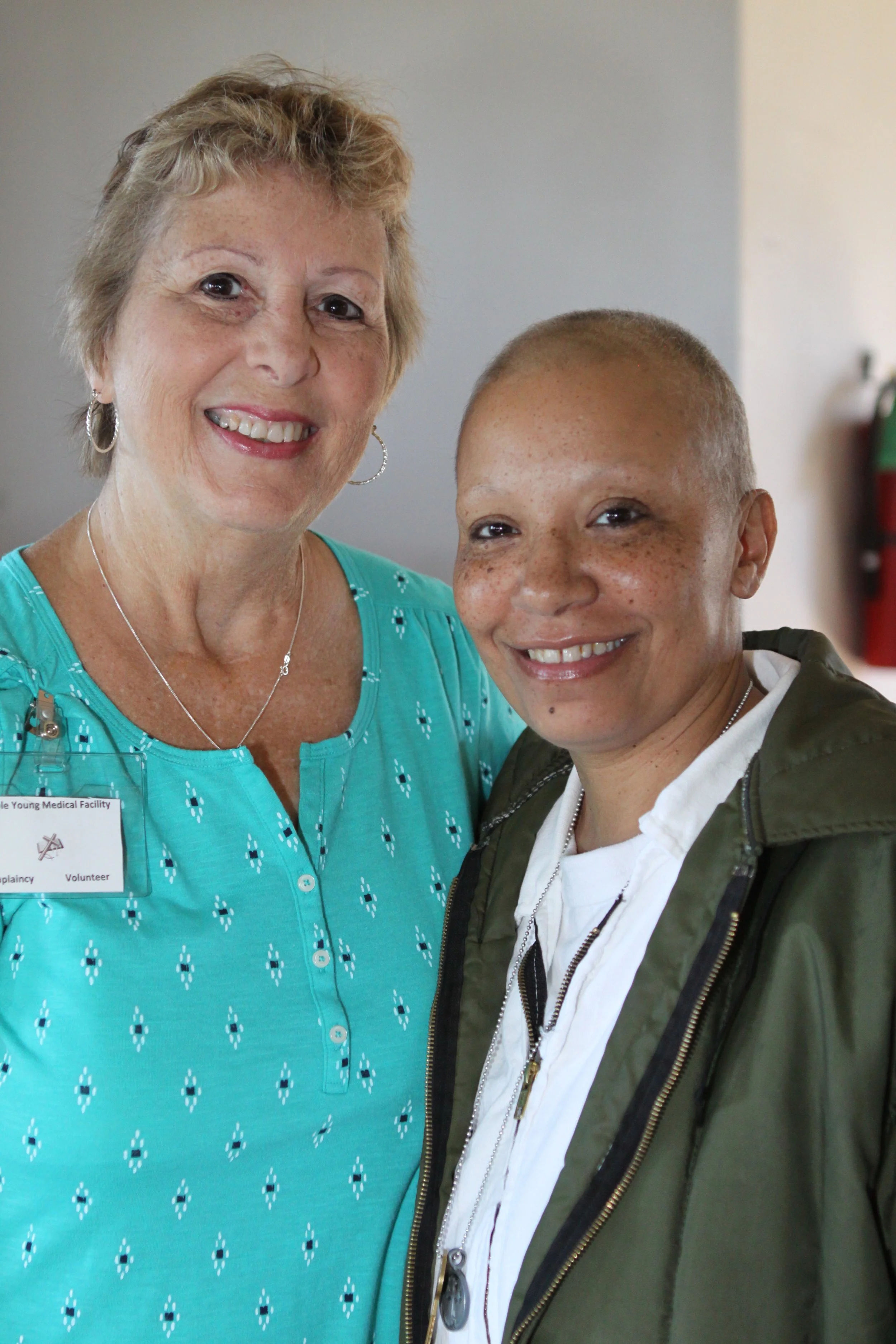 Carla Hooten, Director of Reentry, with Tonya