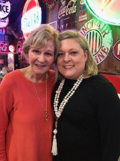 Linda Strom with Lori Davis