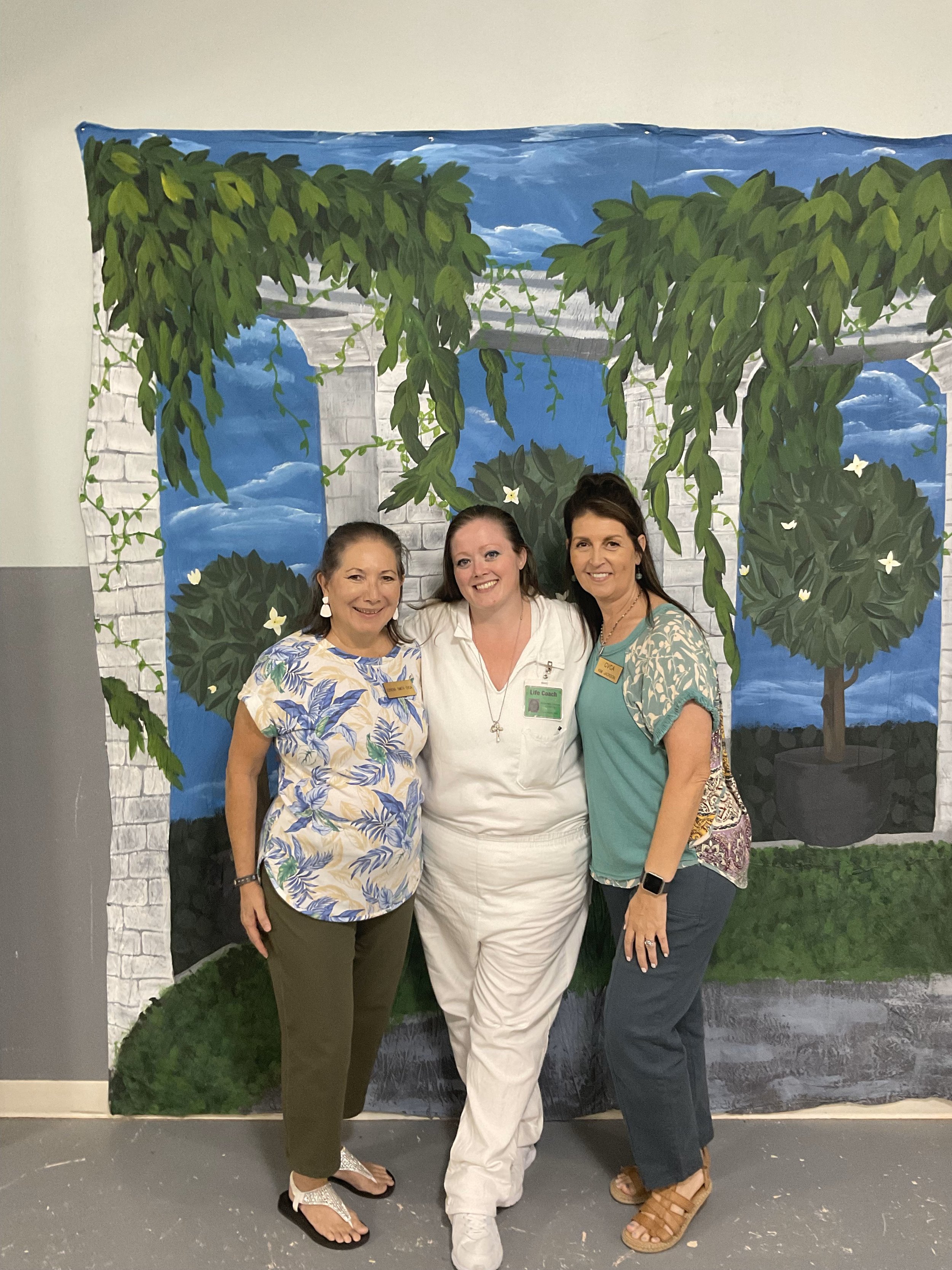 Edrena and Kim with Chelsea. Chelsea graduated from our dorm and is a Life Coach!.jpeg