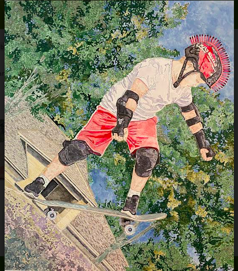   Skateboard Warrior   20” x 23” 
