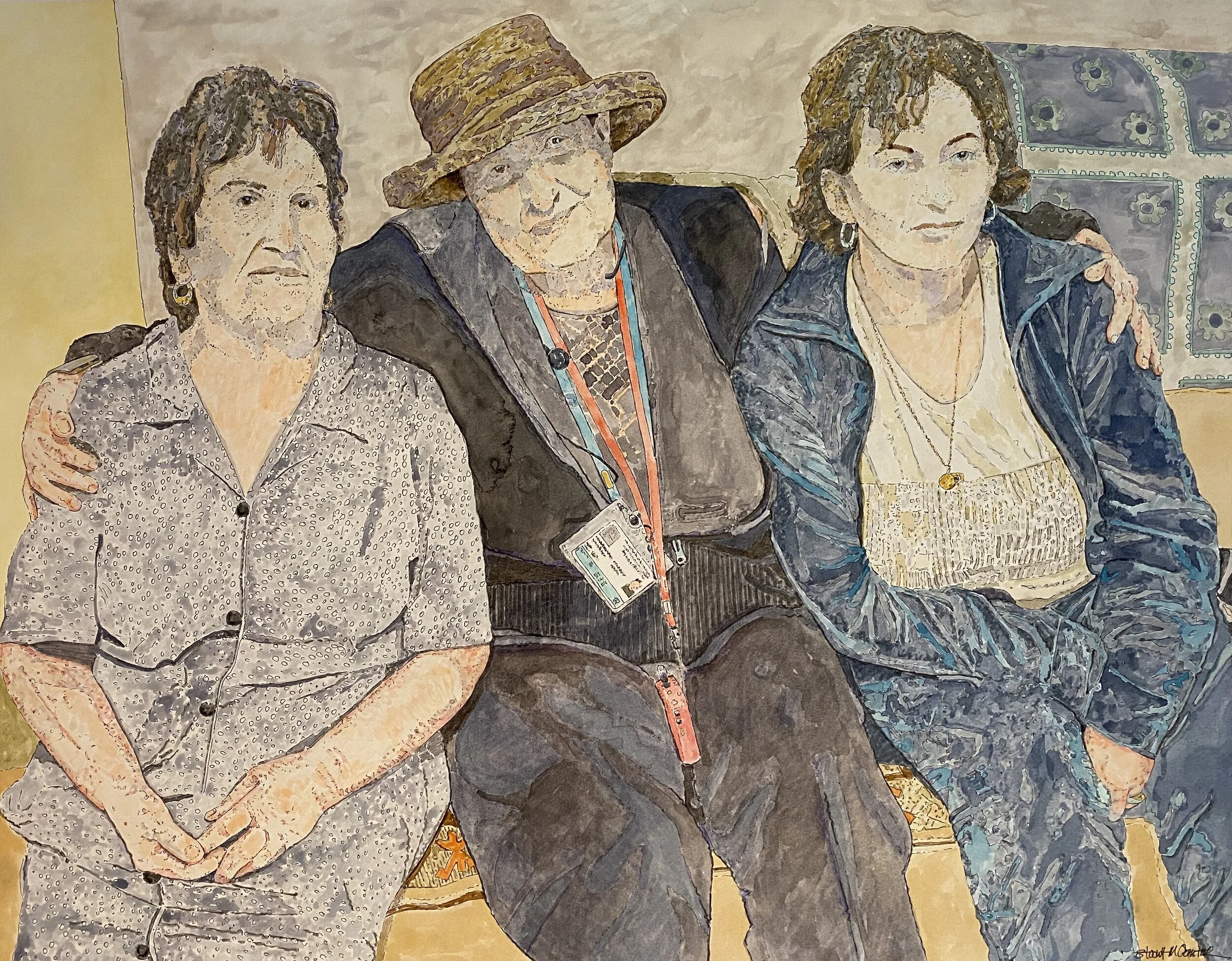  Old Friends  25” x 20” 