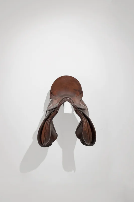Skins (installation), Riding Saddle, leather, 2015