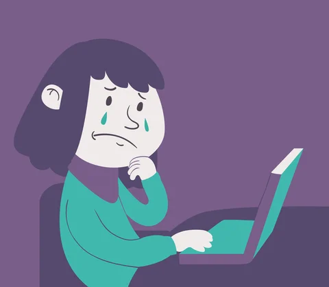 © Penguinline | Dreamstime.com - Cartoon Girl Working on Notebook