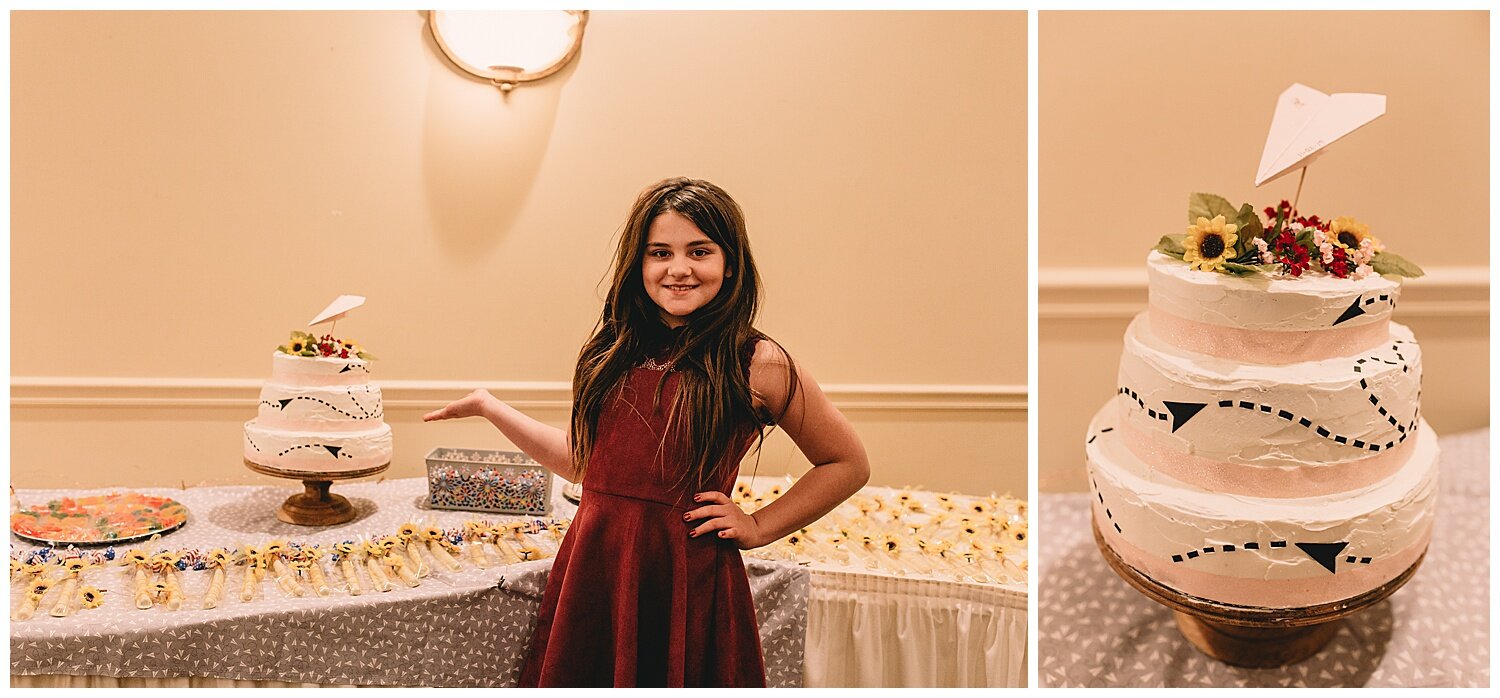 I can’t believe Maya, who is only NINE years old, made this beautiful wedding cake! It was delicious too!