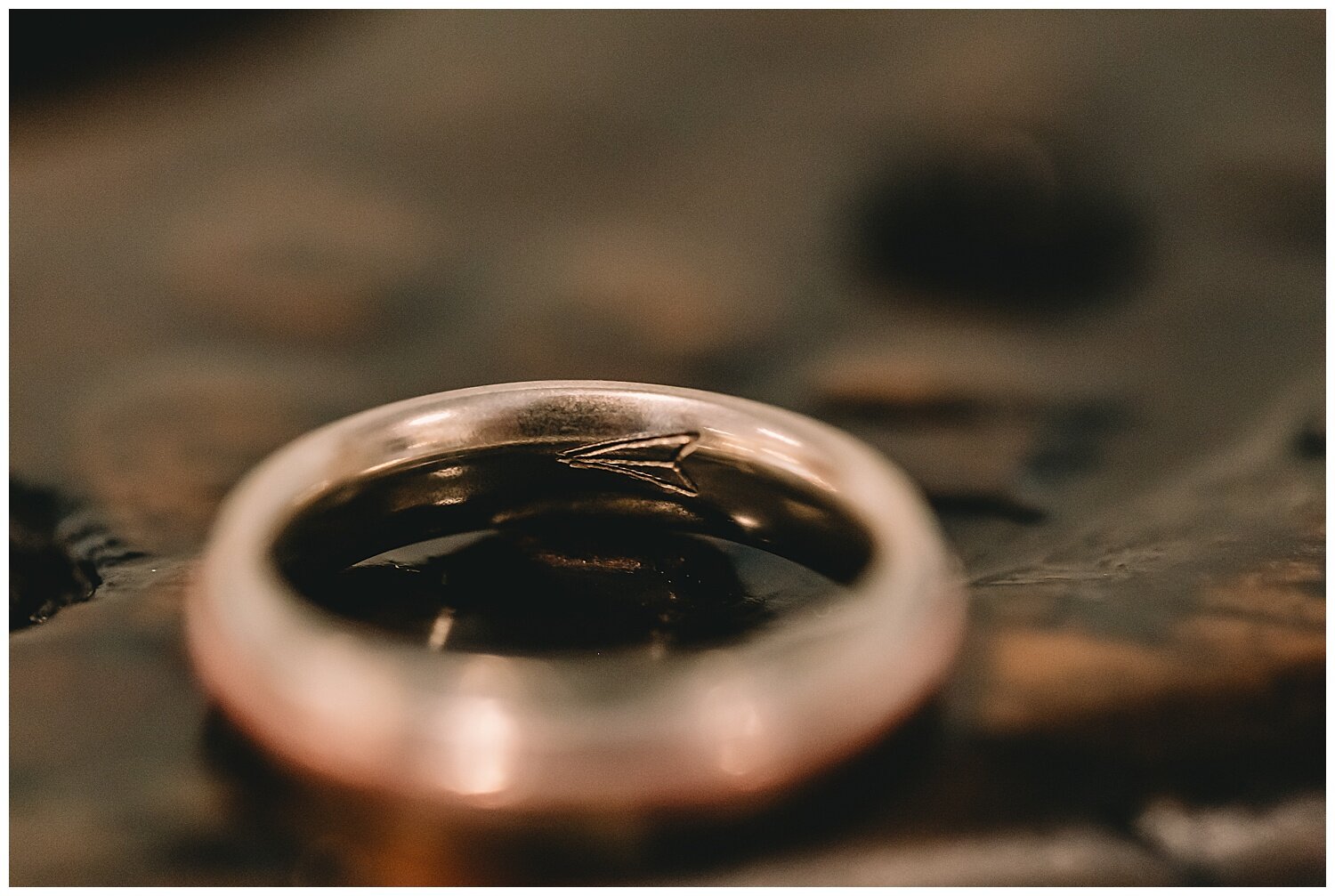  A paper airplane etched into the inside of the groom’s ring. See what I mean about all these thoughtful little touches?! These two are the sweetest!  