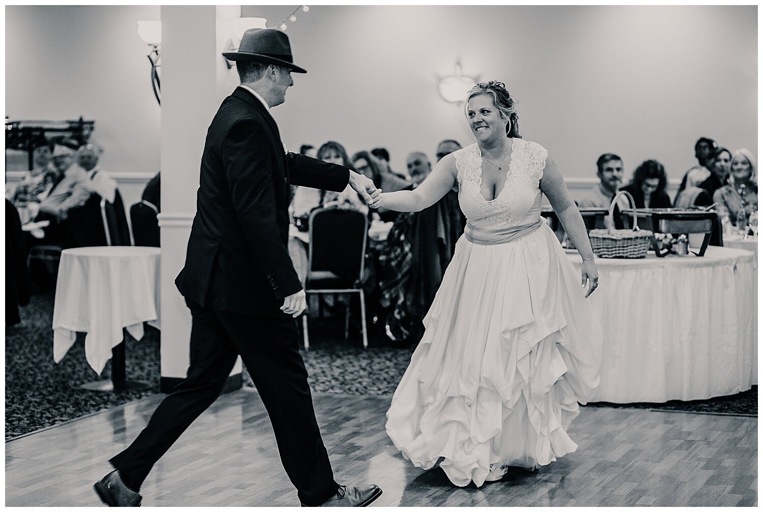 Marlana and Mike took lessons and surprised the audience with a choreographed dance. It was so cool!