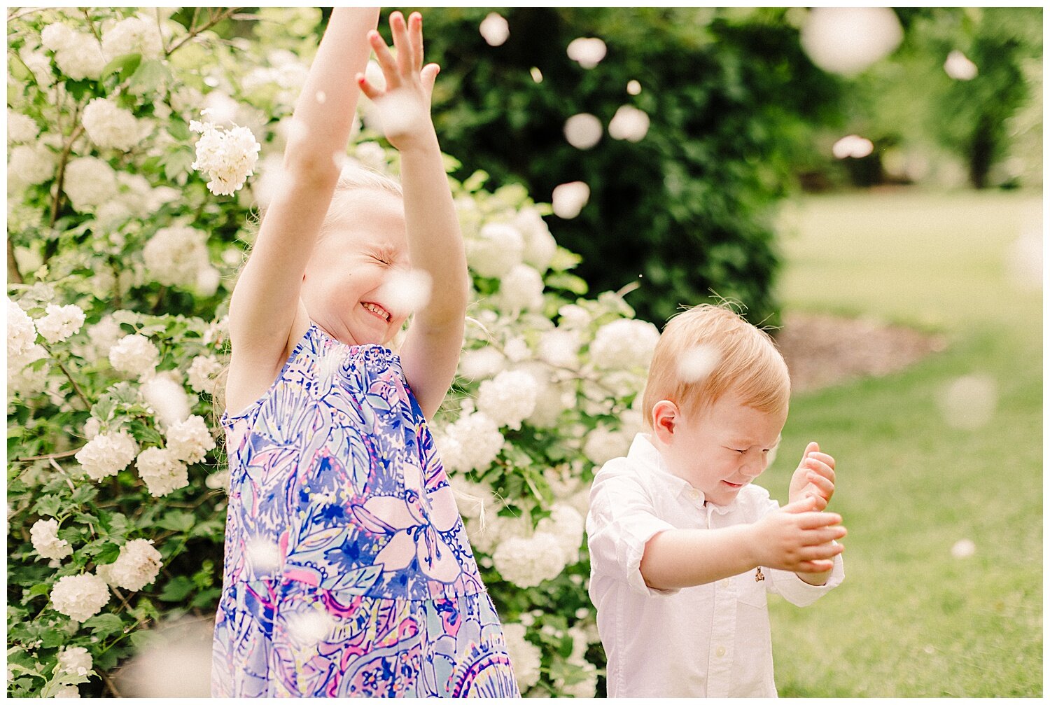  Okay sometimes my ideas flop… the kids did not like having flower petals thrown at them (but this shot is too funny to throw away) lol 