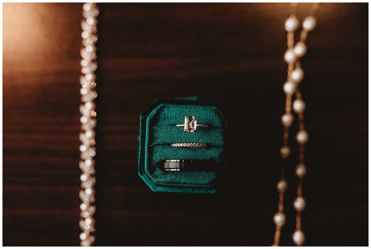  Hint: Photographers love when there is a ring box in the wedding color! 