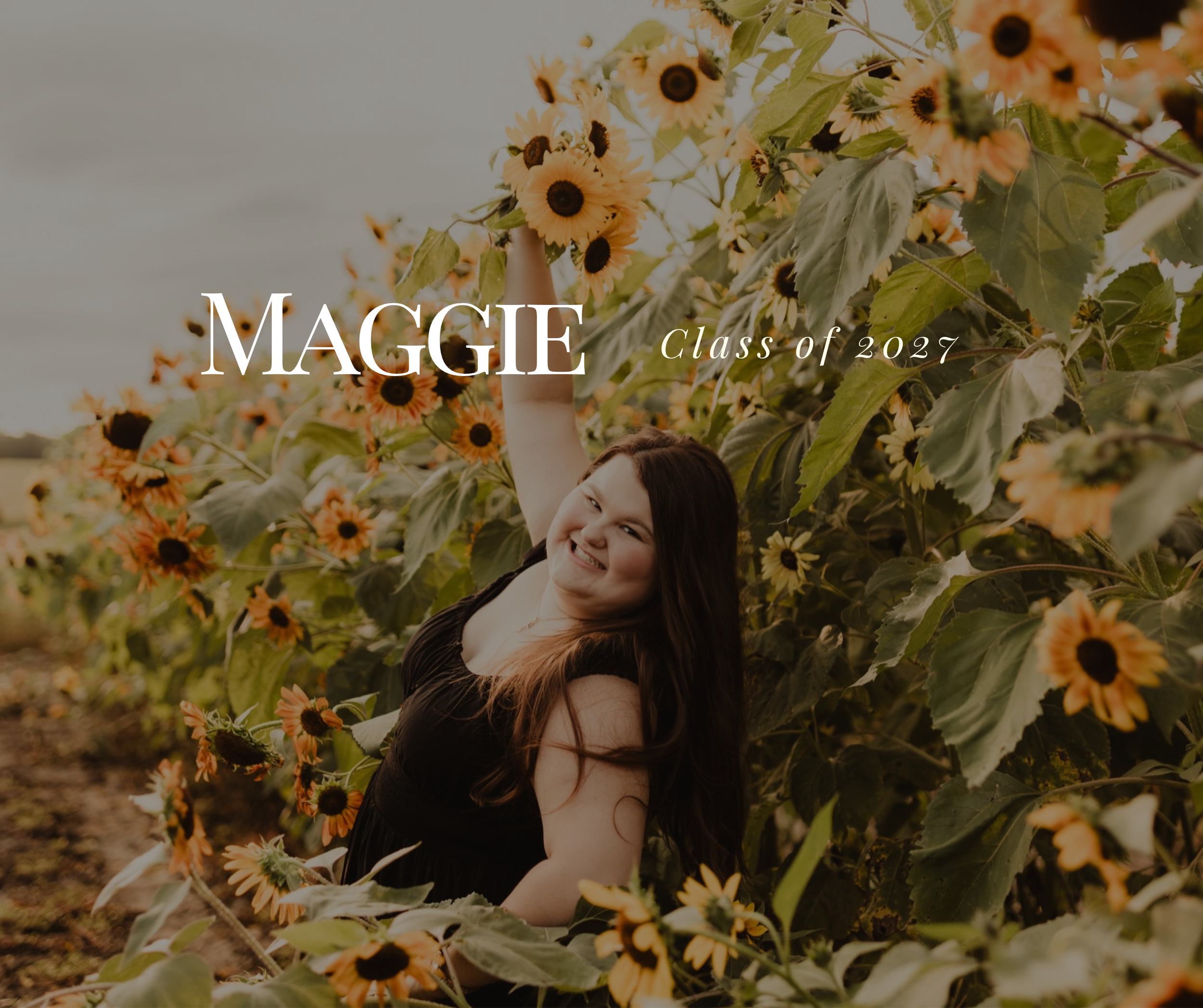 Maggie | Sunflower Senior Session at Pride of the Wapsi