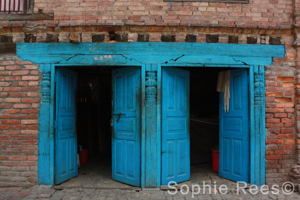 Blue gate, Bhaktapur, 2013