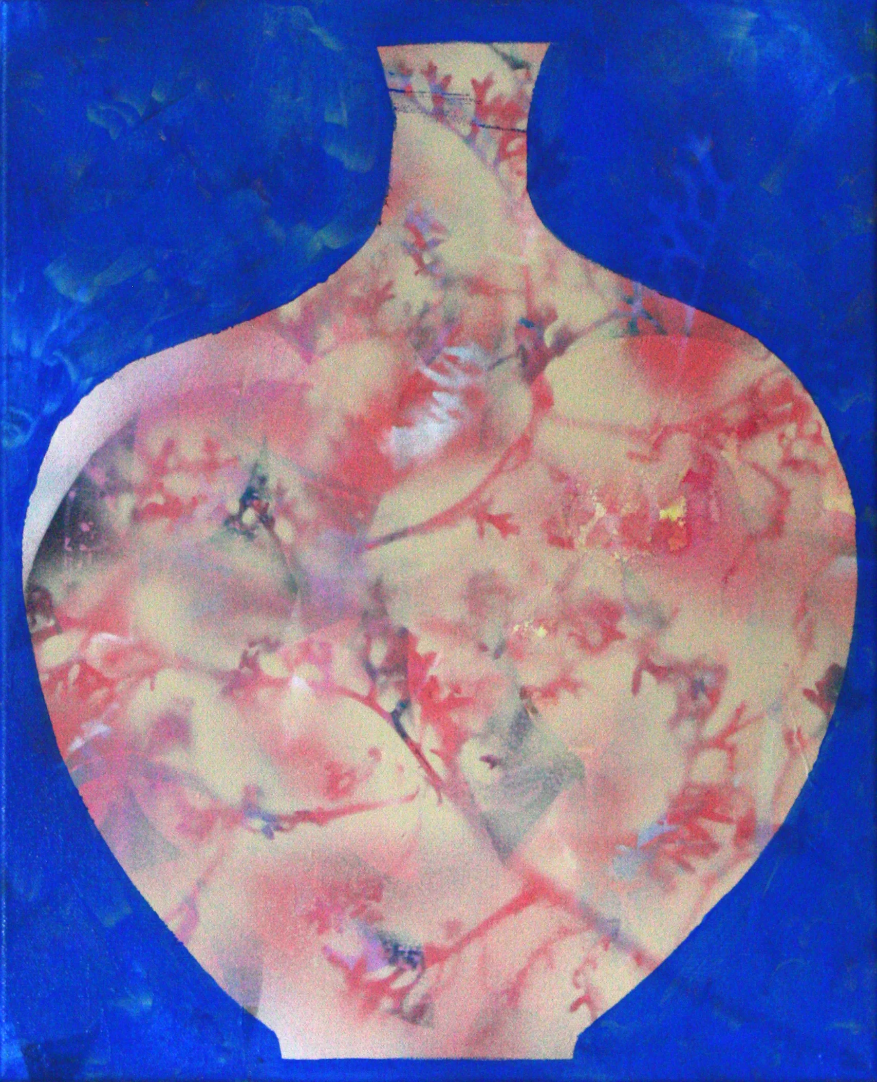 Sides of a vase 1, 51 x 40cm, acrylic on canvas, 2019