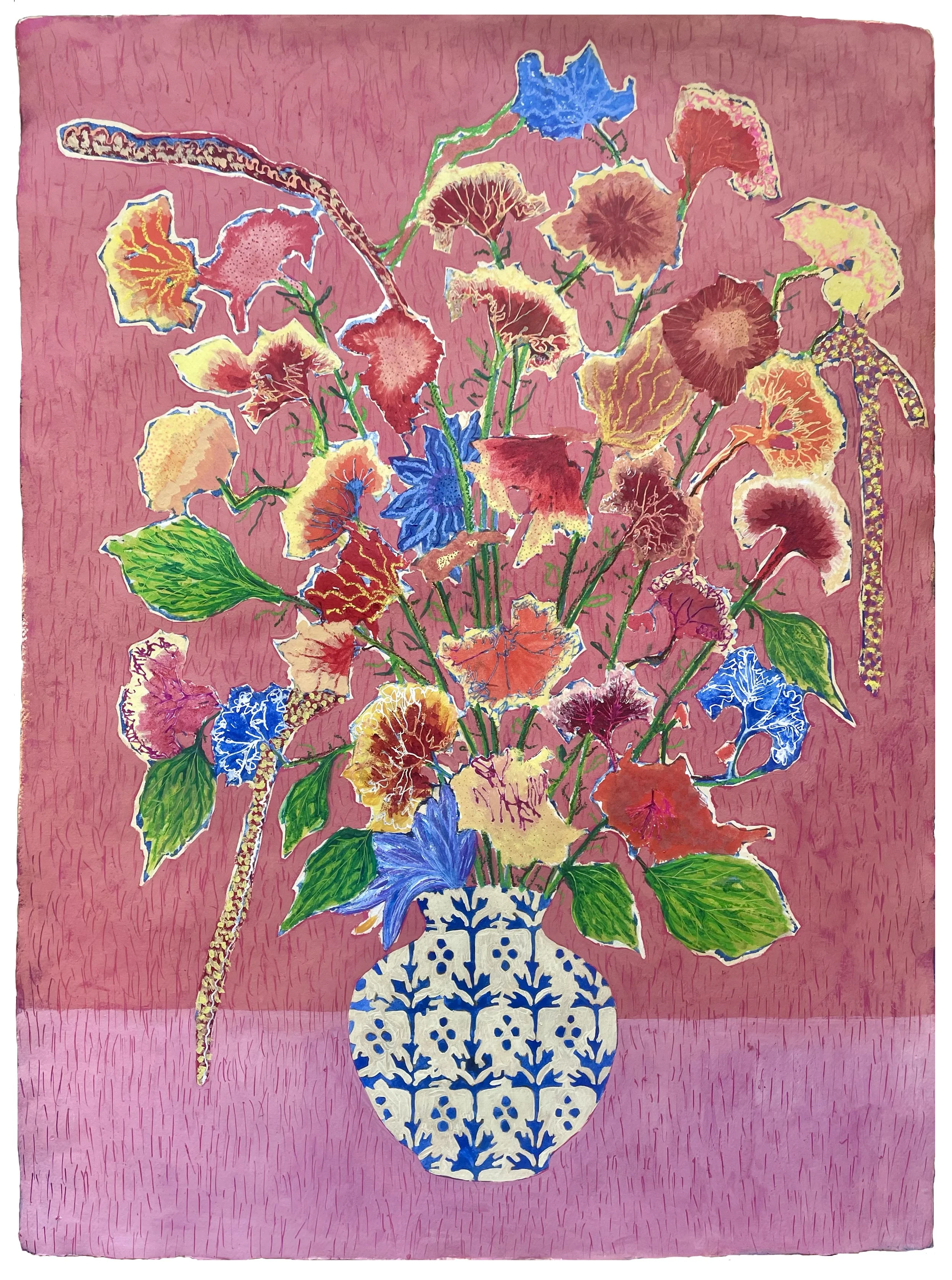 summer Flowers, Dahlias and Amaranth.jpg