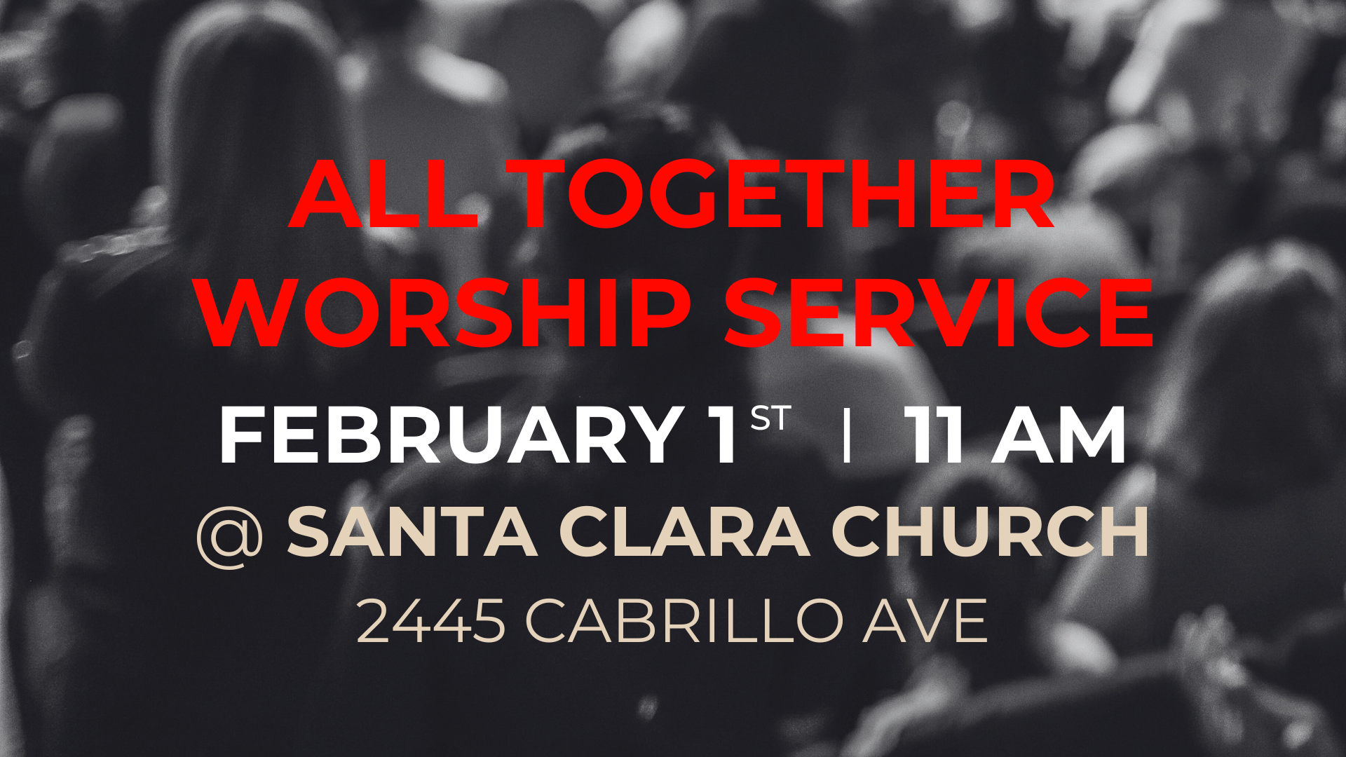 Combined Worship Service at Trinitas Church Silicon Valley