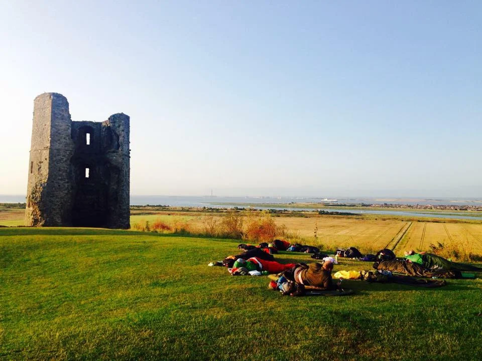 YesTribe campout at Hadleigh Castle with Elise Downing