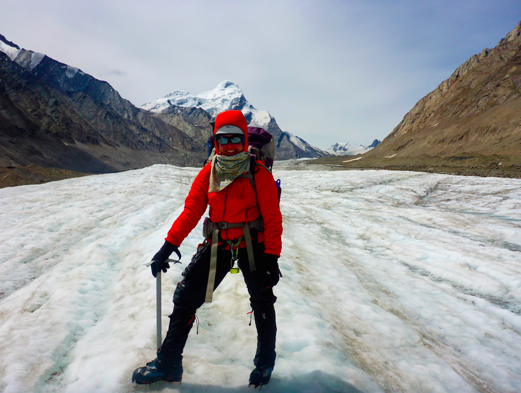Adelaide on Durang Durung glacier, Ladakh