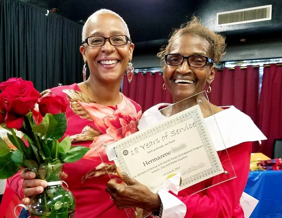 Grandma Hermazene has been volunteering with the Foster Grandparents for 18 years.