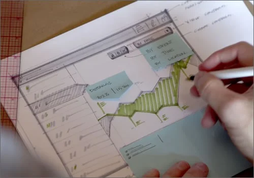 Explore a variety of interactions and ideas in a single sketch using sticky notes.