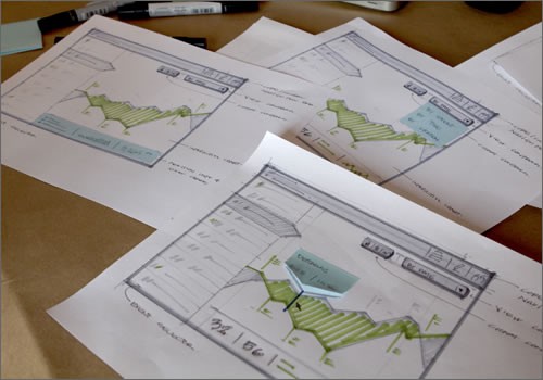 Upon photocopying various versions of a sketch, each with different sticky notes, you’ll end up with various distinct sketches.