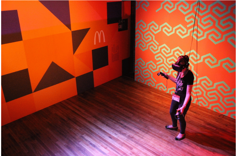 This is what I looked like while inside the Happy Meal Box. See the gifs they captured along with my artwork at http://events.keshot.com/mcdaustin16/V014031416150622_27122