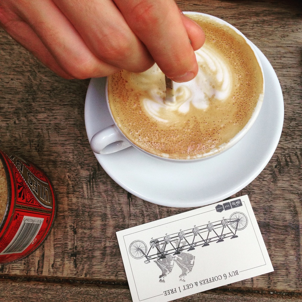 Cappuccino at tap coffee
