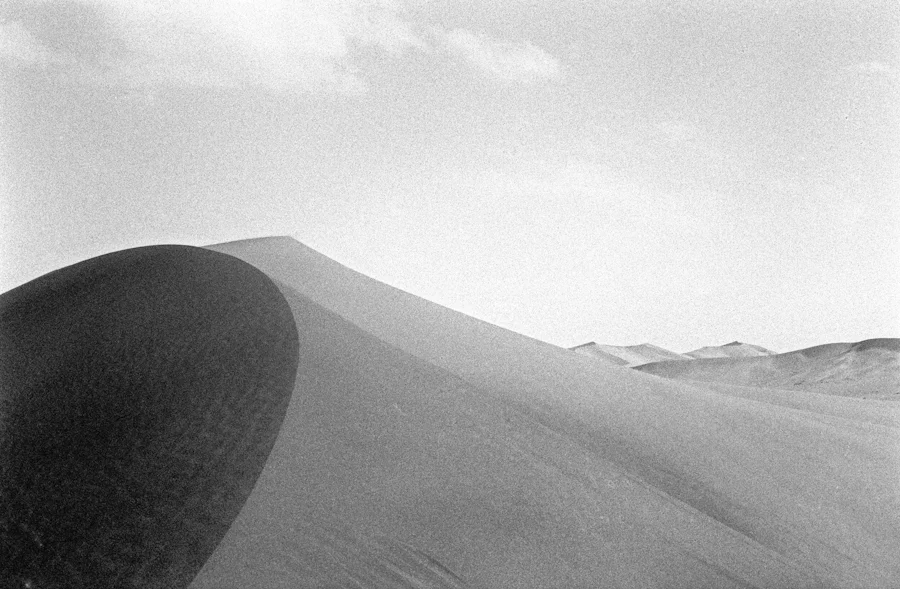 Crossing the sand