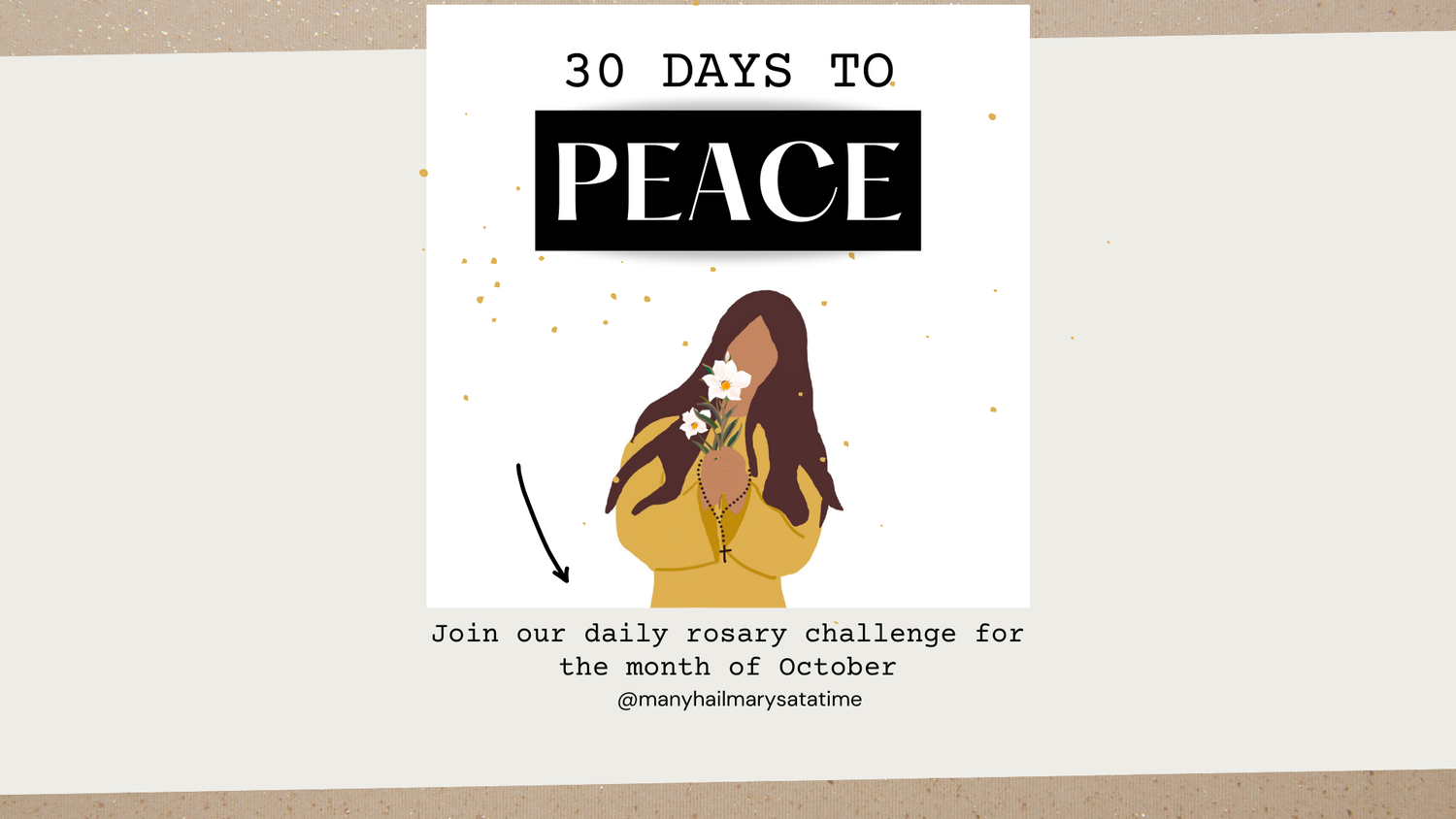 30 days to peace and the daily rosary for the month of October — One Hail  Mary at a Time