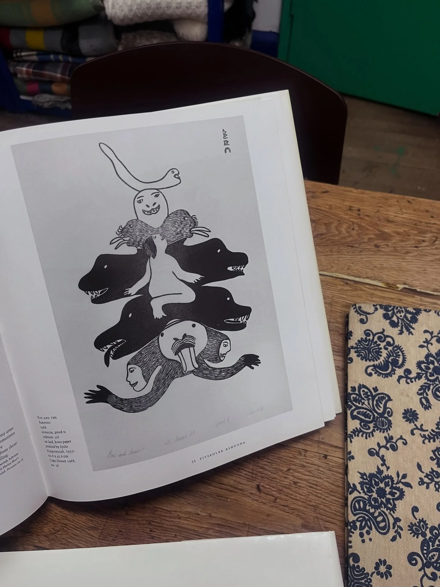 1968. Eve and the Serpent. Iyola Kingwatsiak.