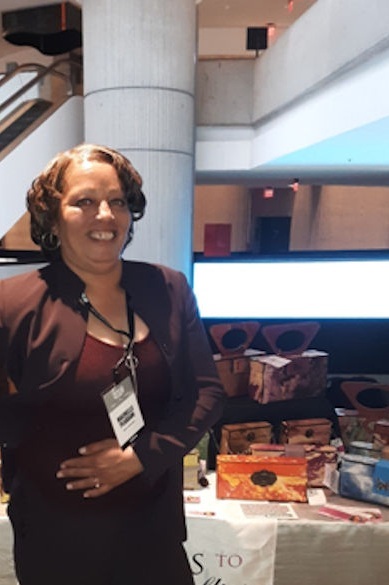 Machelle Machelle joined the Bags to Butterflies team in September 2018. After serving 34 years in prison, she was paroled in August 2018. "I am so happy to finally be home. It's a good feeling to be employed and have the opportunity to make a difference in the community in which I now live."
