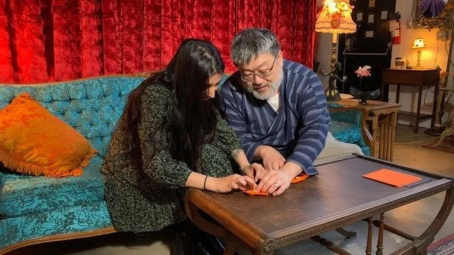 🎉 Exciting day! This morning origami master Joseph Wu (@joseph_wu_origami ) showed CBC reporter Shivani Joshi how to make a simple pumpkin. Tonight, he’ll show you how at Secret Headquarters at 7:00pm. 
🎟 Get tickets now - space is limited an