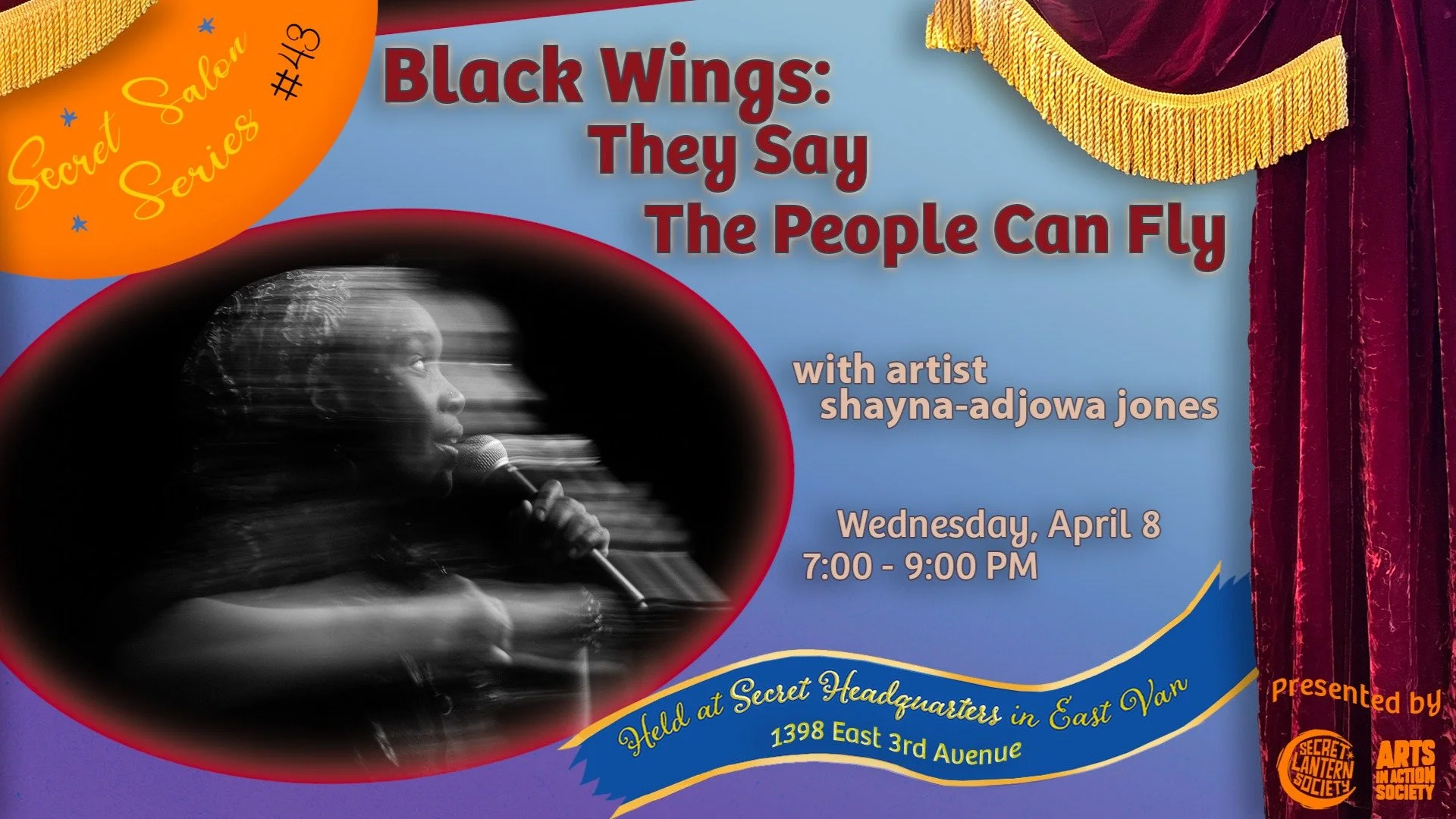 Created by award winning actor, playwright and multi-disciplinary spoken word artist shayna-adjowa jones, this sweeping oral storytelling piece is rich with Afro-diasporic folklore, folk history, rhythm and song. ✨🎶 
Experience shayna-adjowa&rsquo;s
