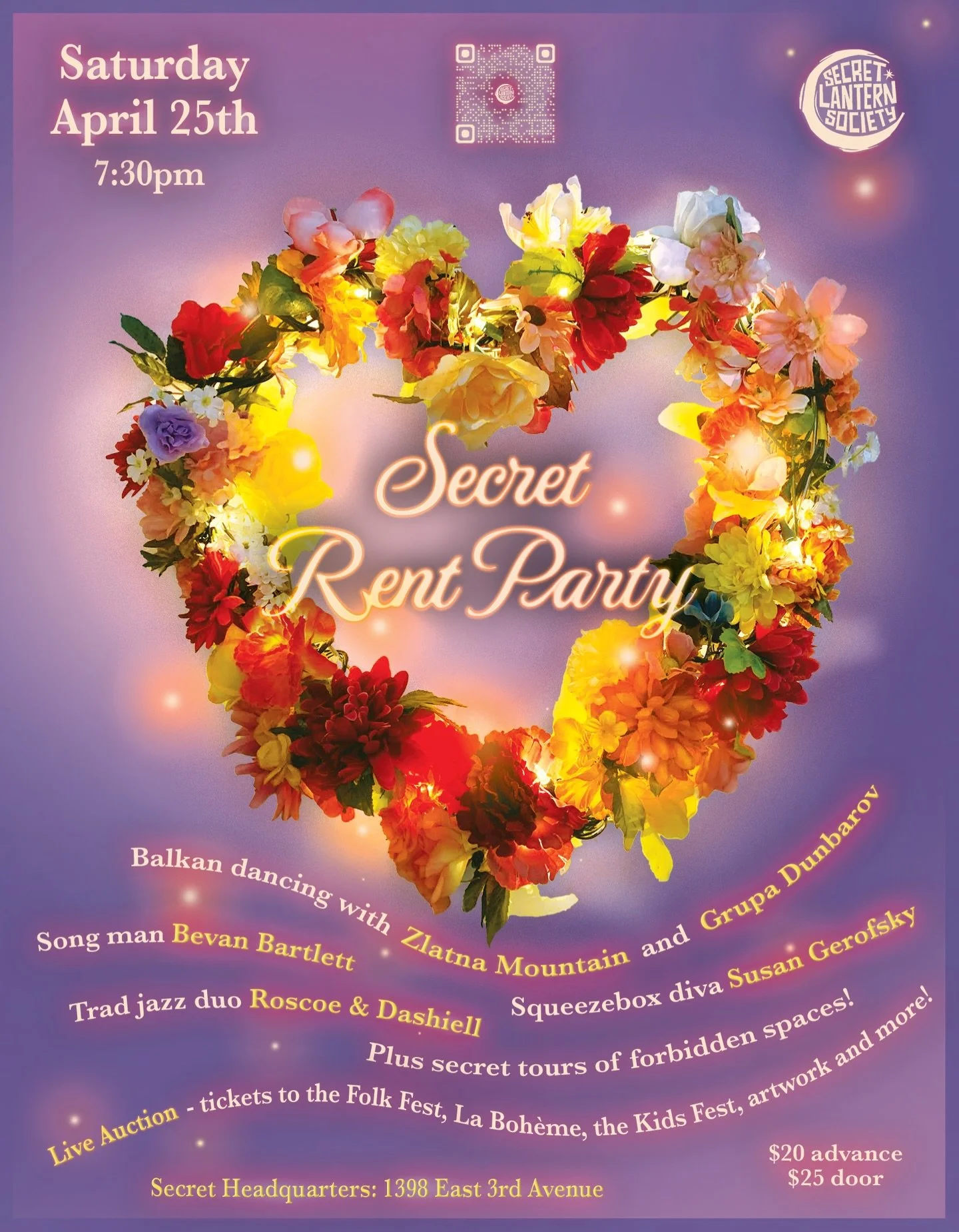 Come experience the massive love vibe that has become the essence of our fabulous Secret Rent Parties! 💖✨🎶

But wait&hellip; what is a Rent Party? Folks get together to have a great time listening and dancing to live music, drinking and carousing w