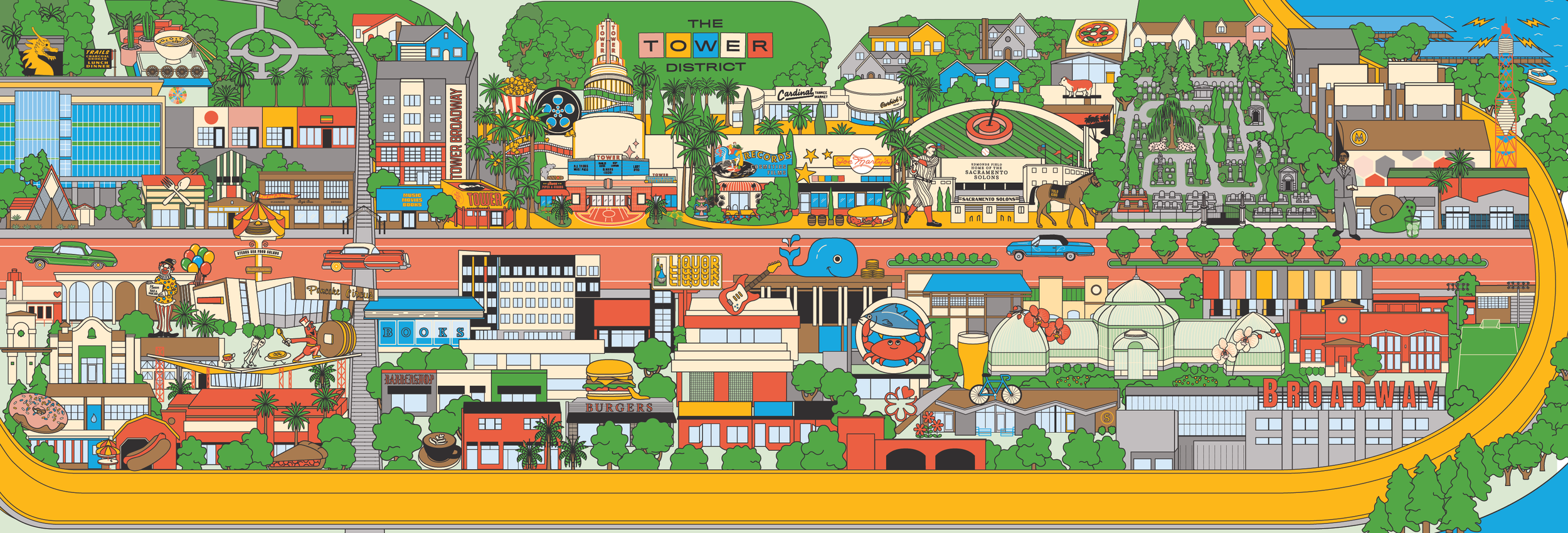 Tower District Sacramento Print